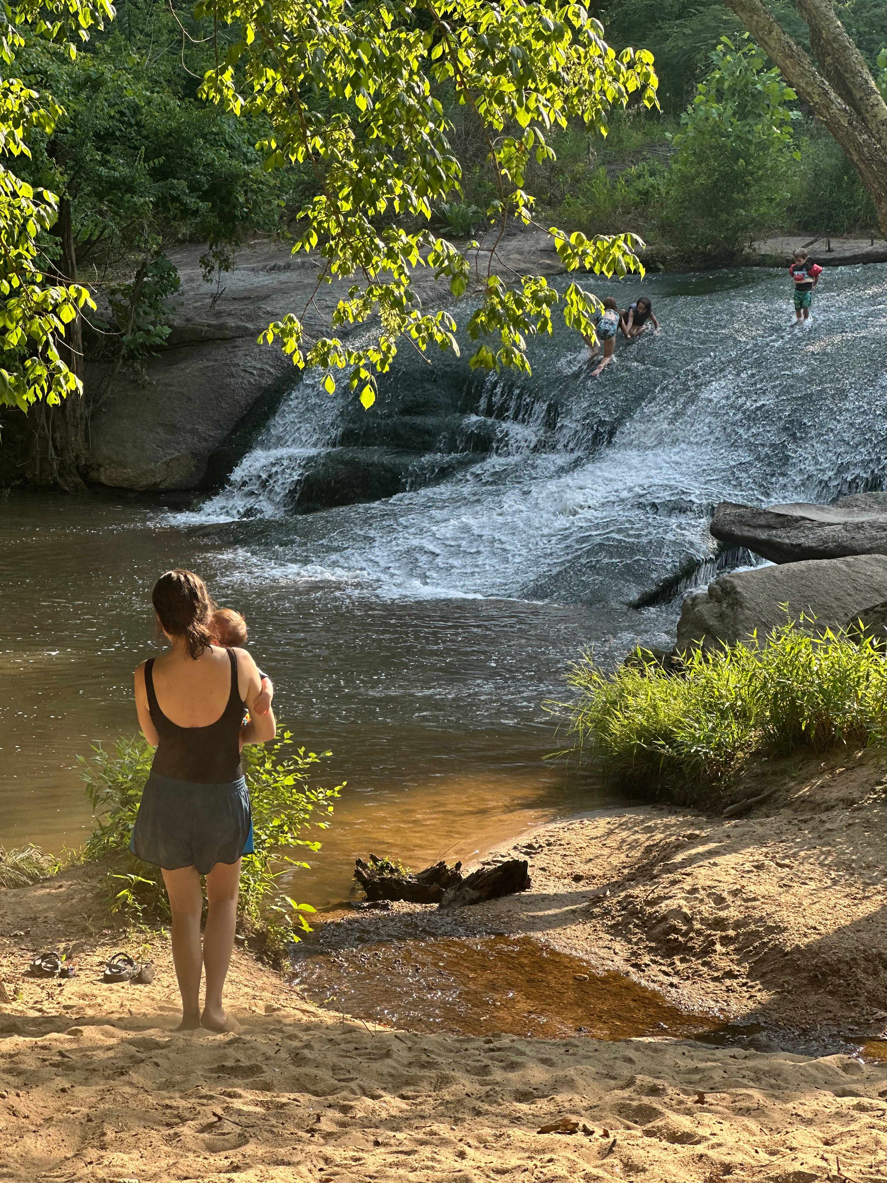 Waterfall camping close to CLT