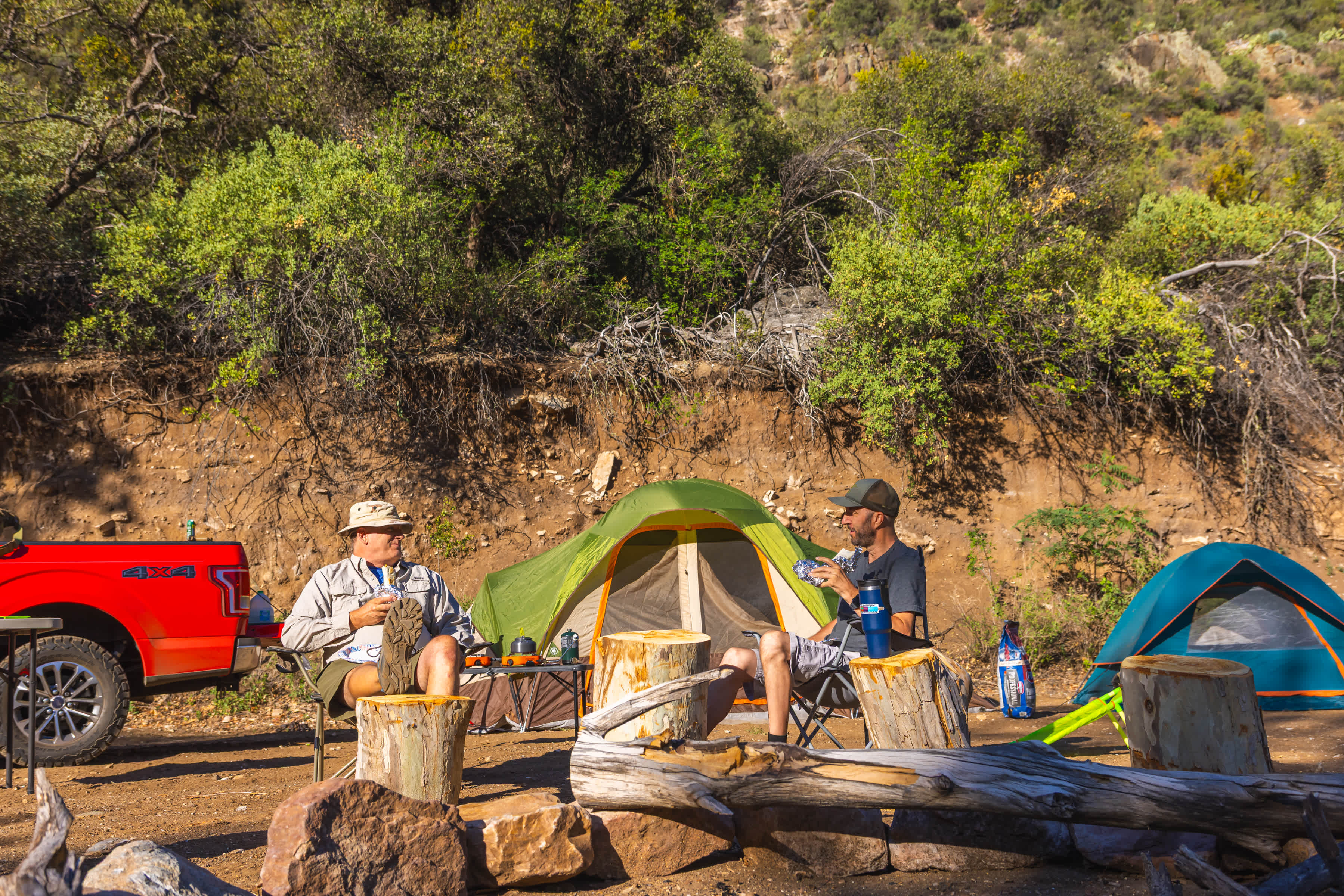 Hanging out and the campsite