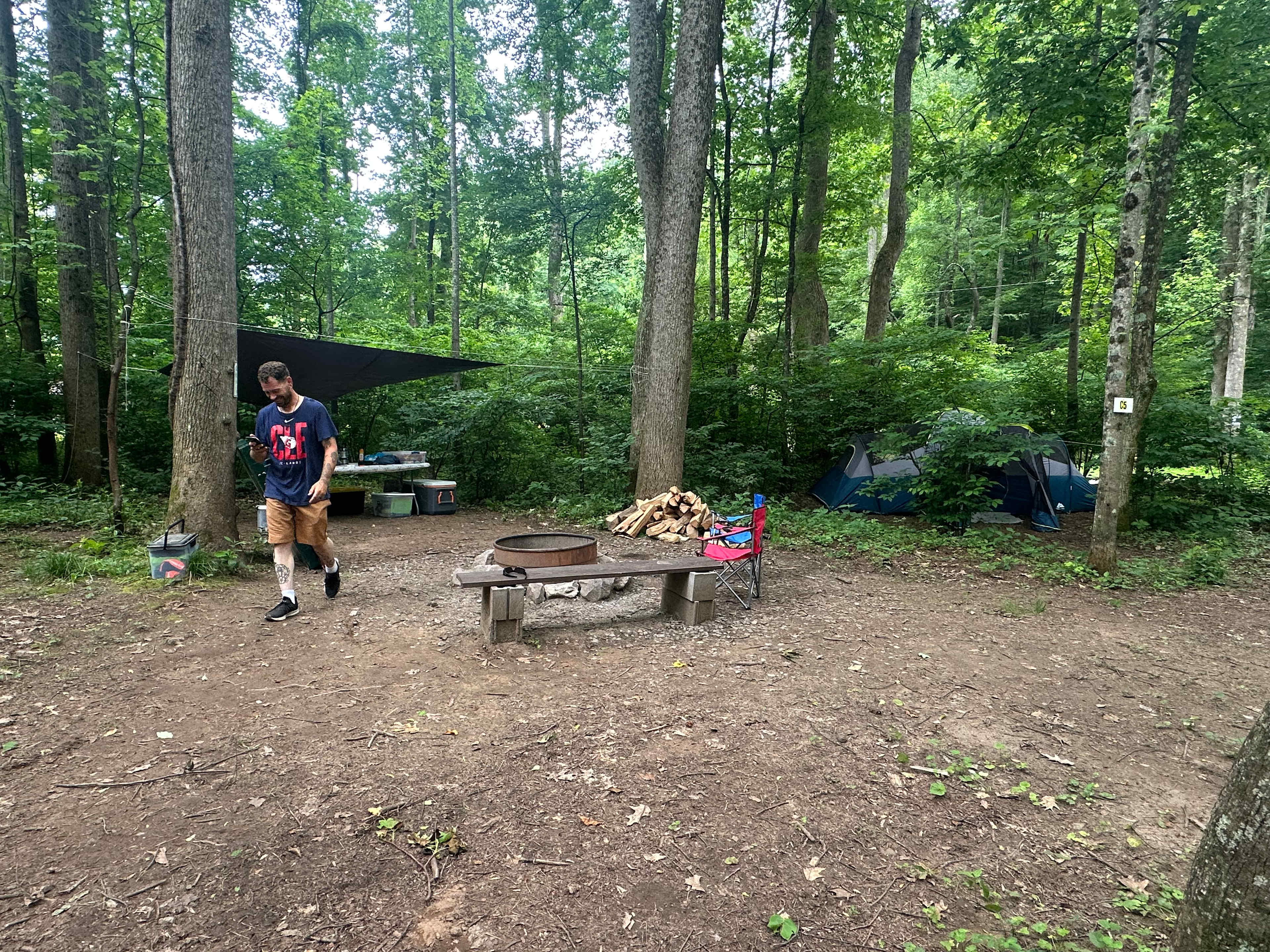 The actual campsite. C5 