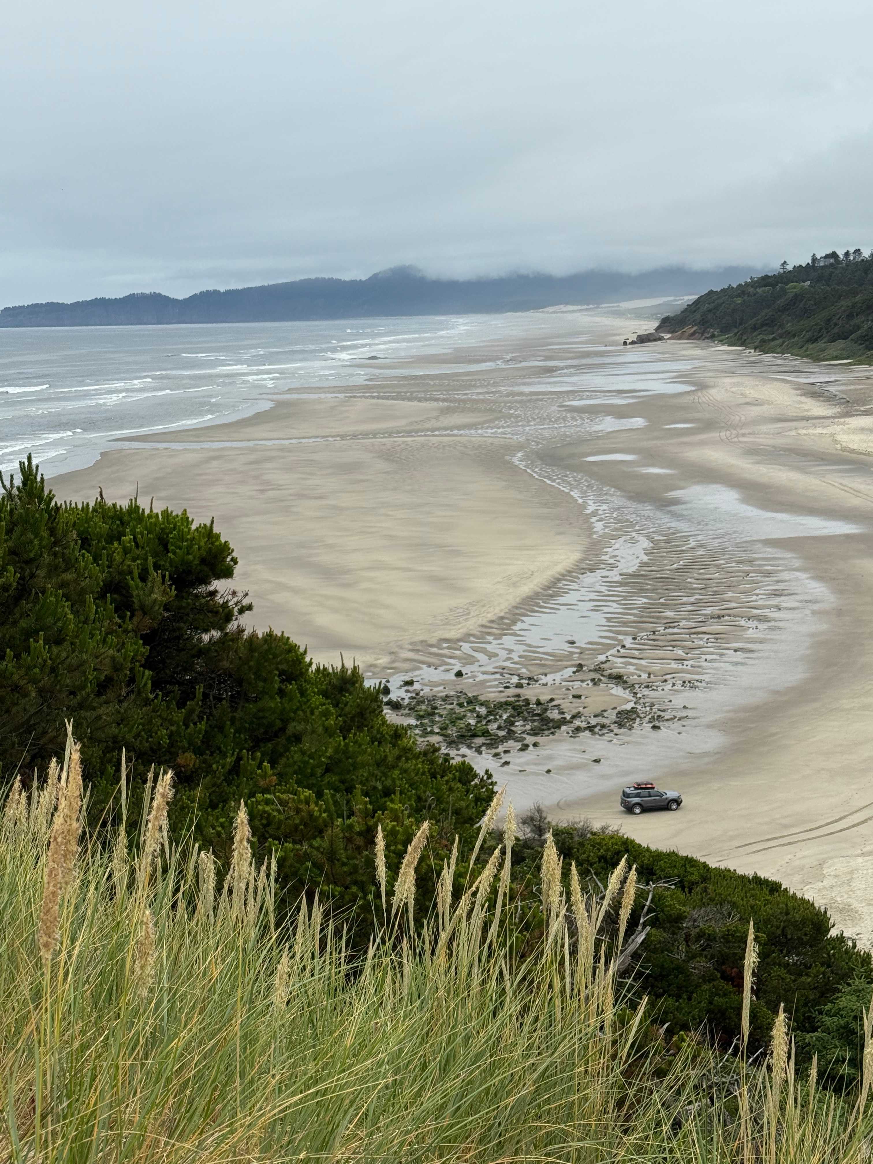 Beach right outside of site