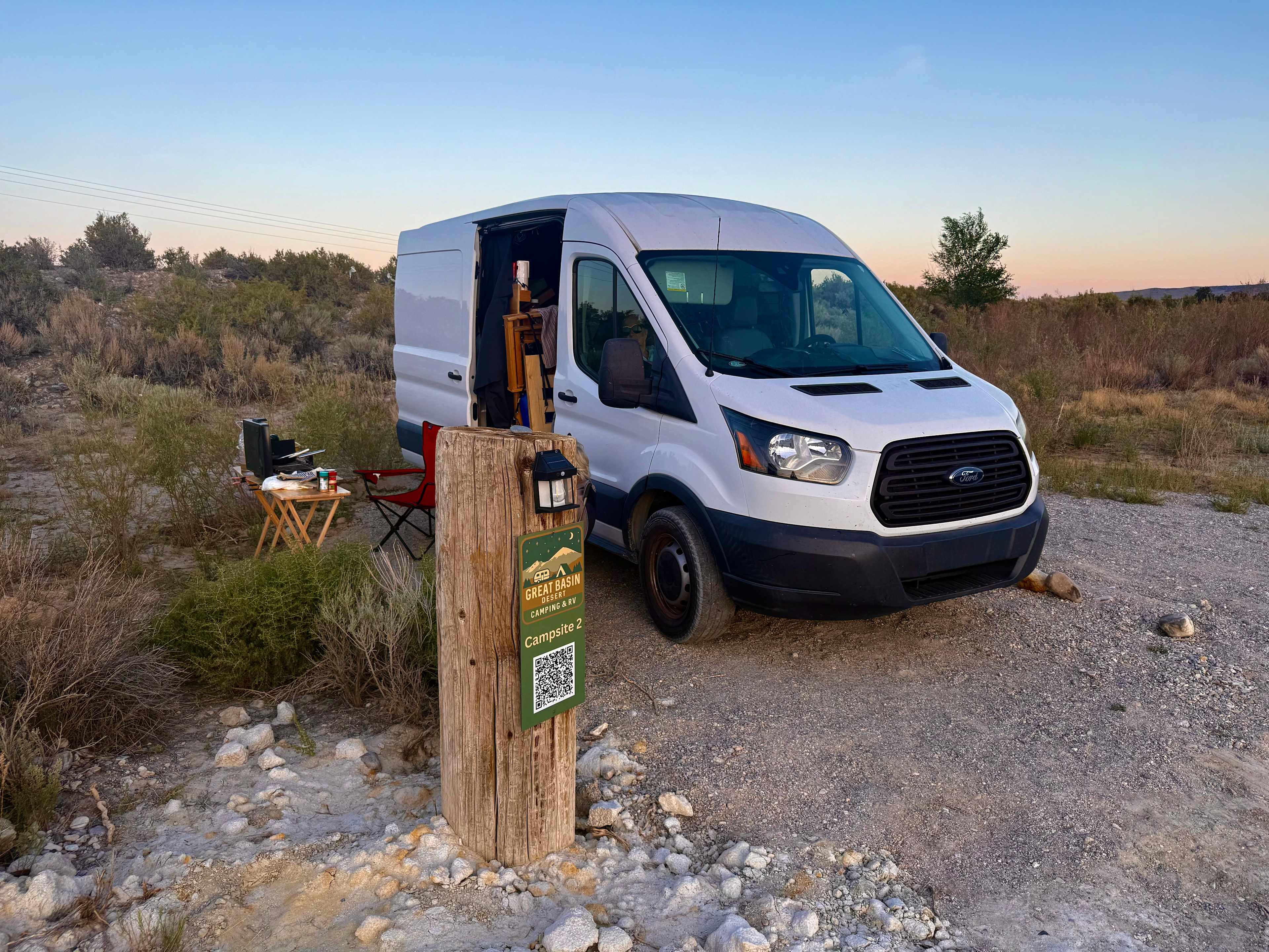 camper van at campsite #2