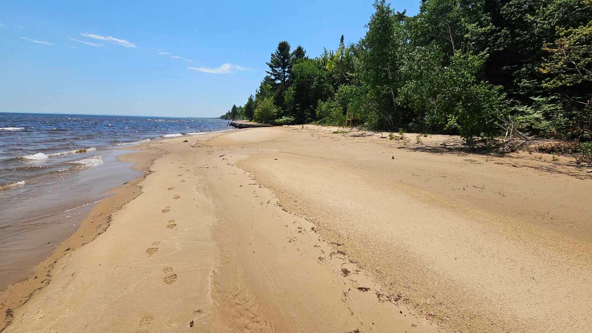We enjoyed the private sandy beach!