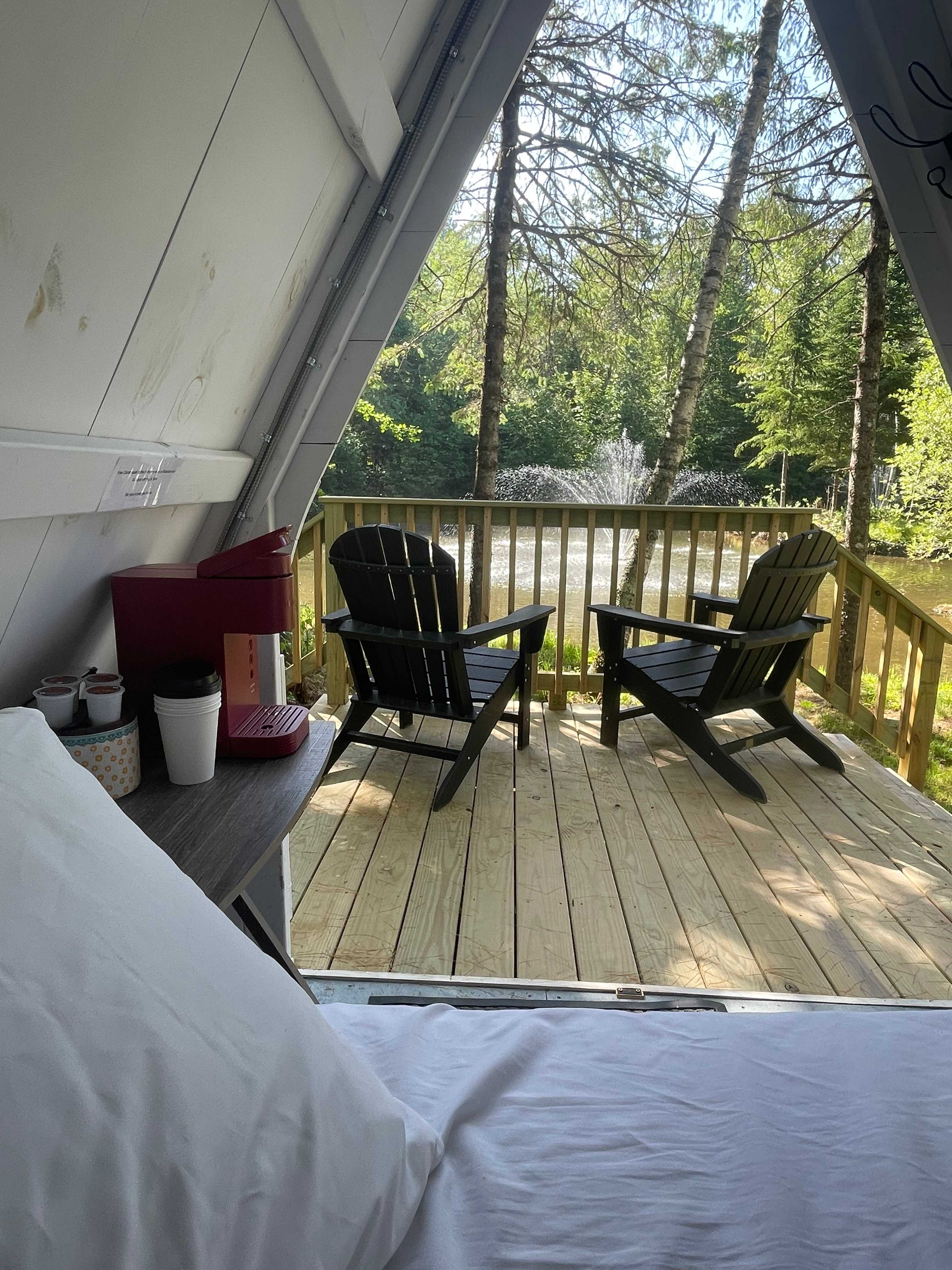 View from the bed