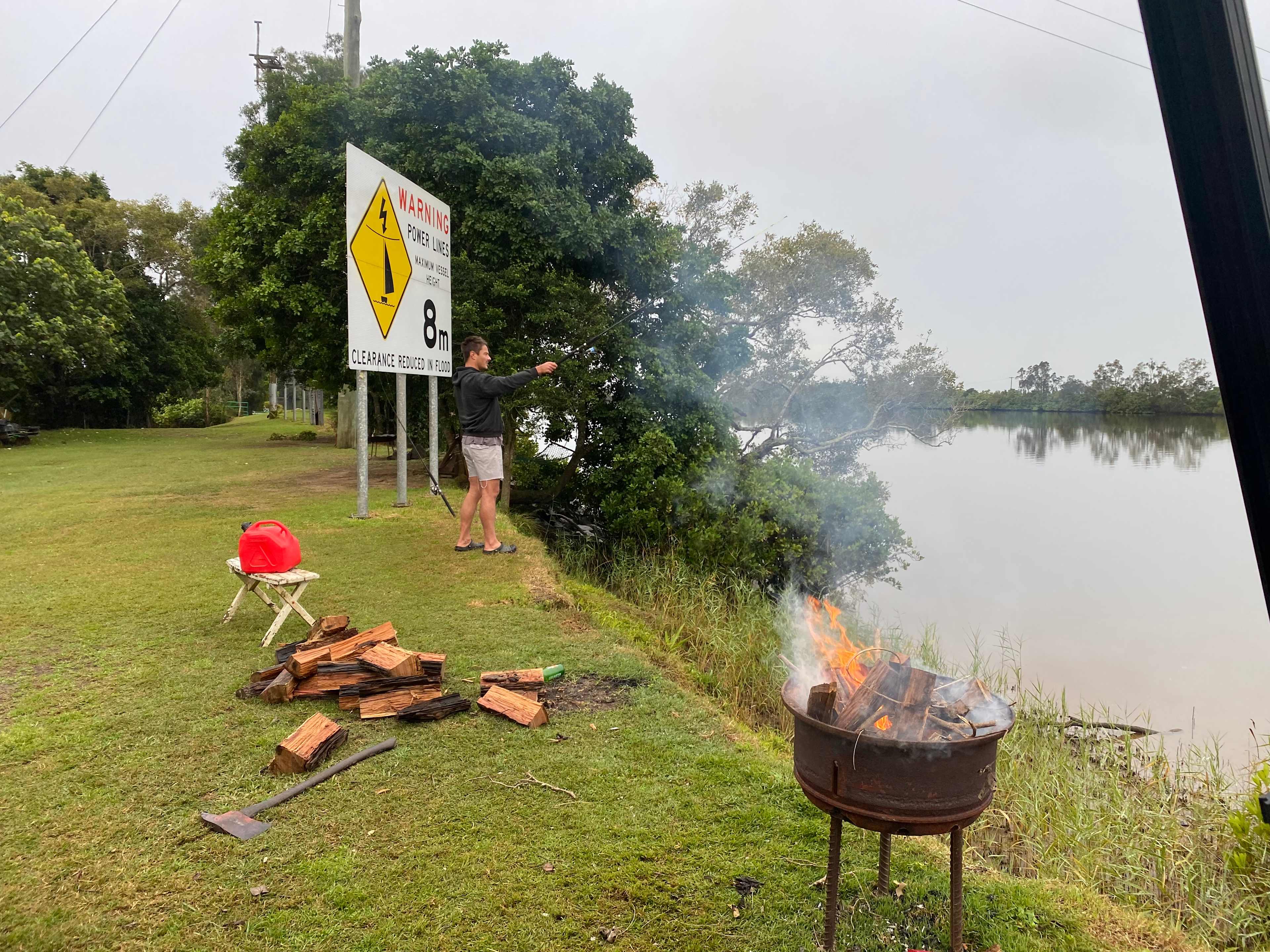 Camp fires and tight lines 🎣 