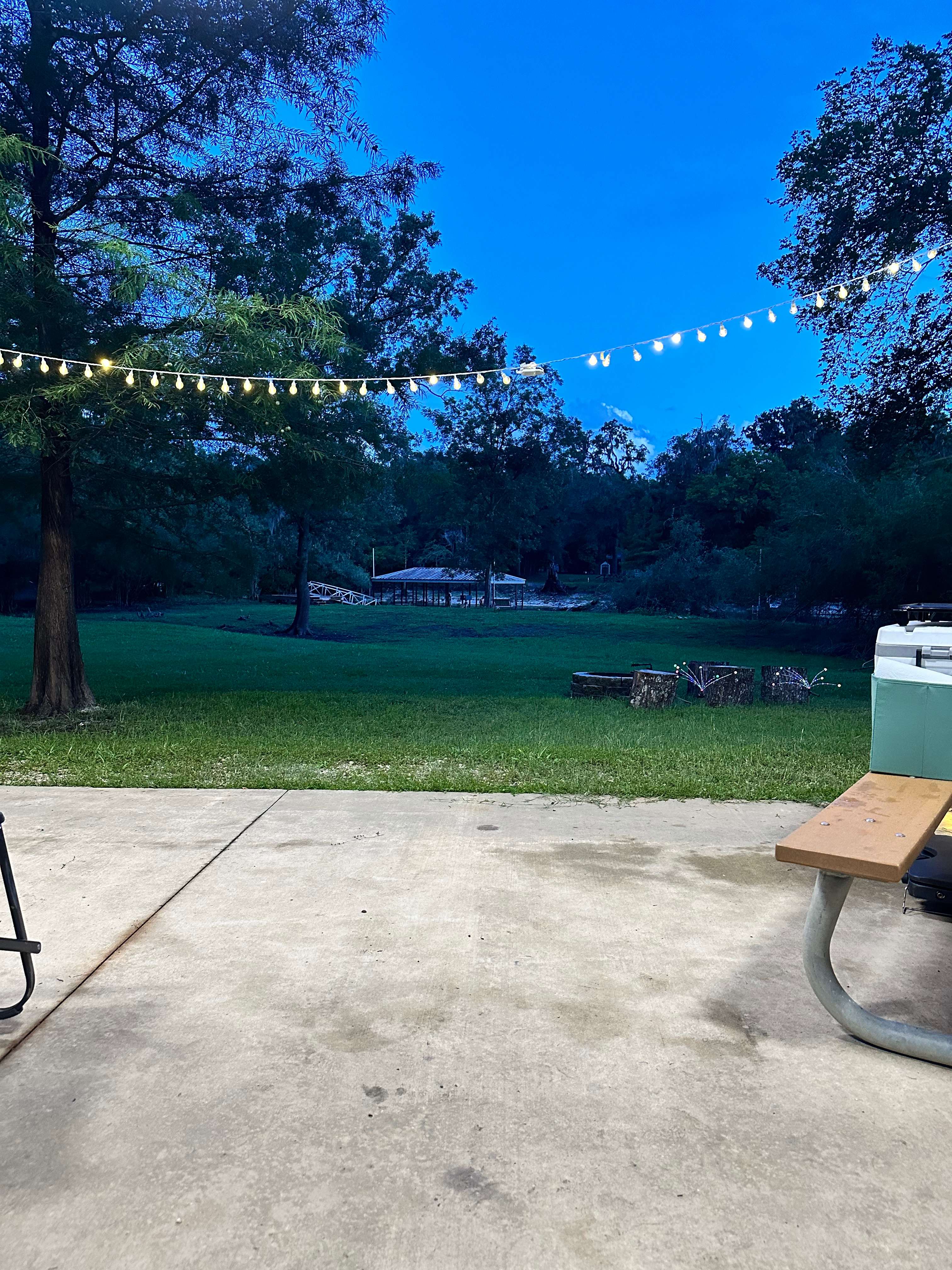 The beautiful evening view