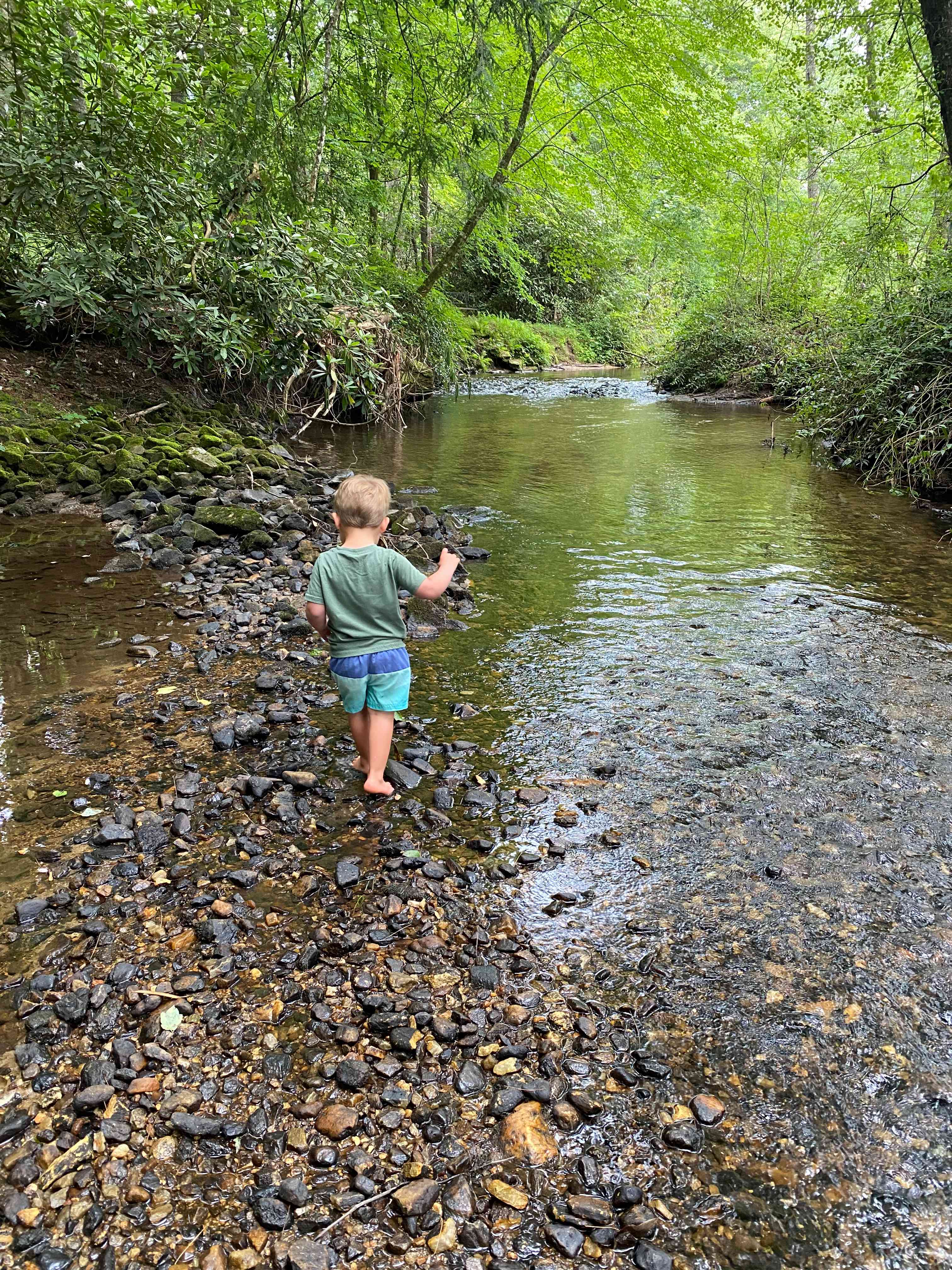 The river is a great place to cool off or let kids play!