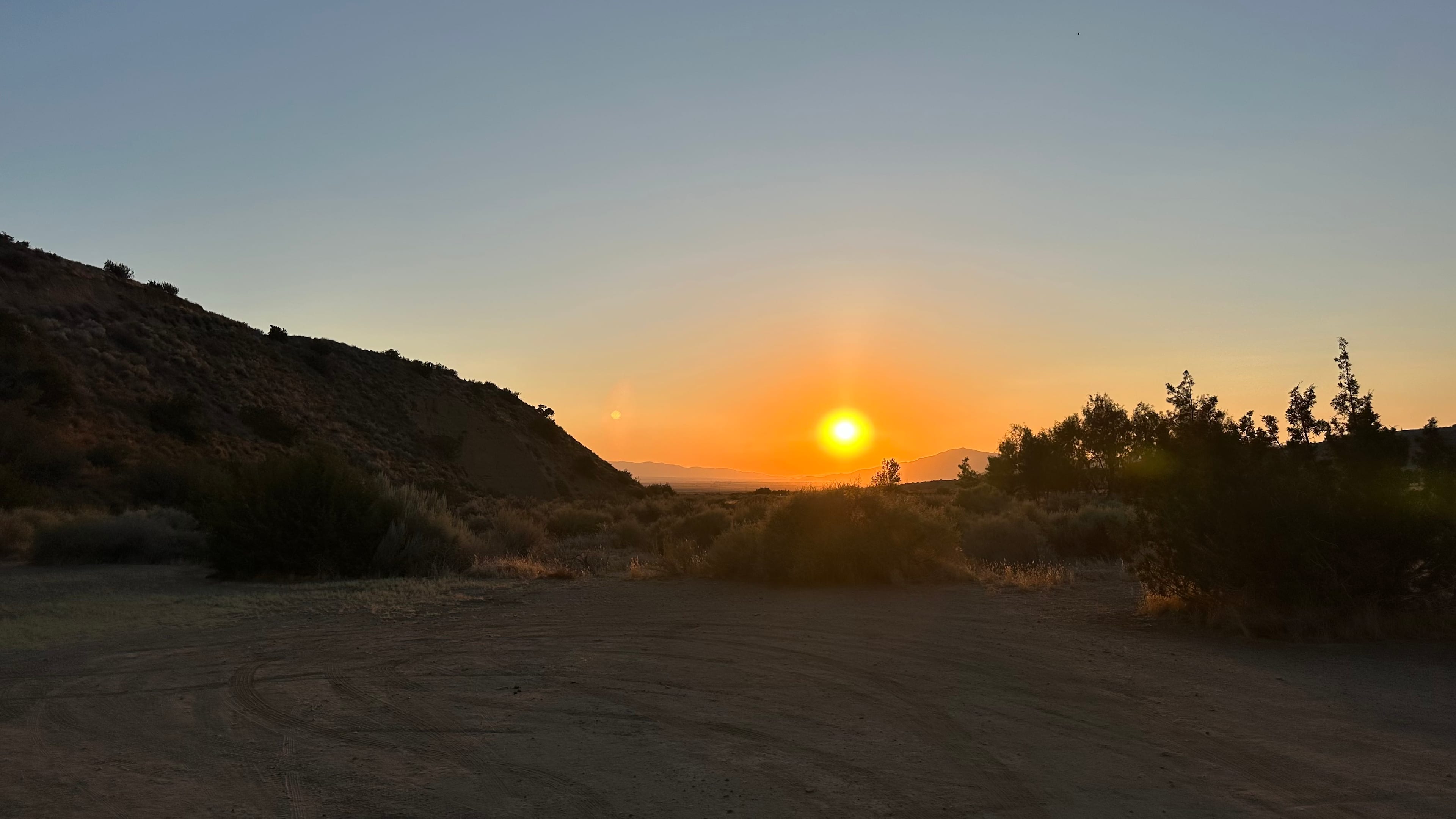 Sunset and site