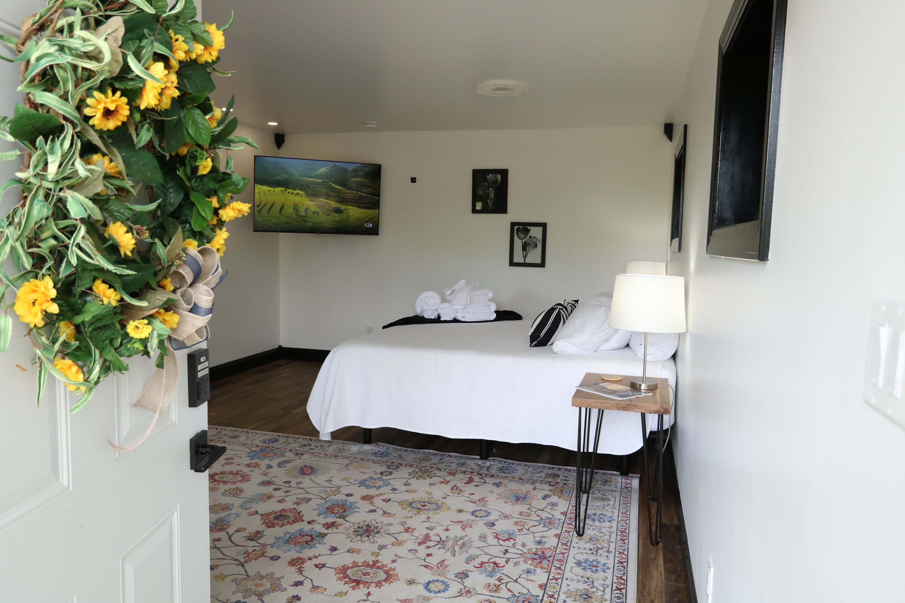 Walking into the Corey Lake Bridal Suite.