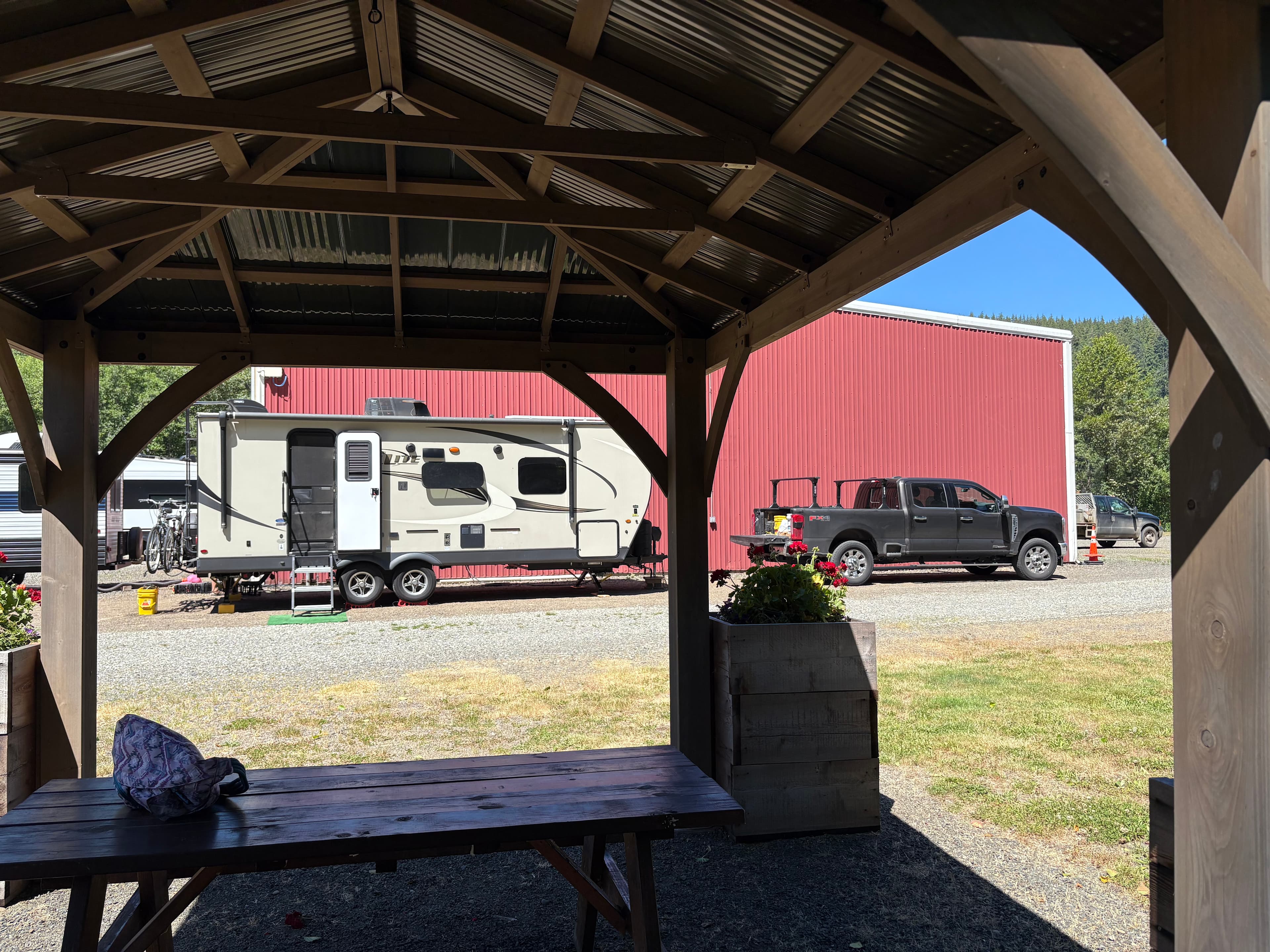 RW Services RV Park: RV and Trailer