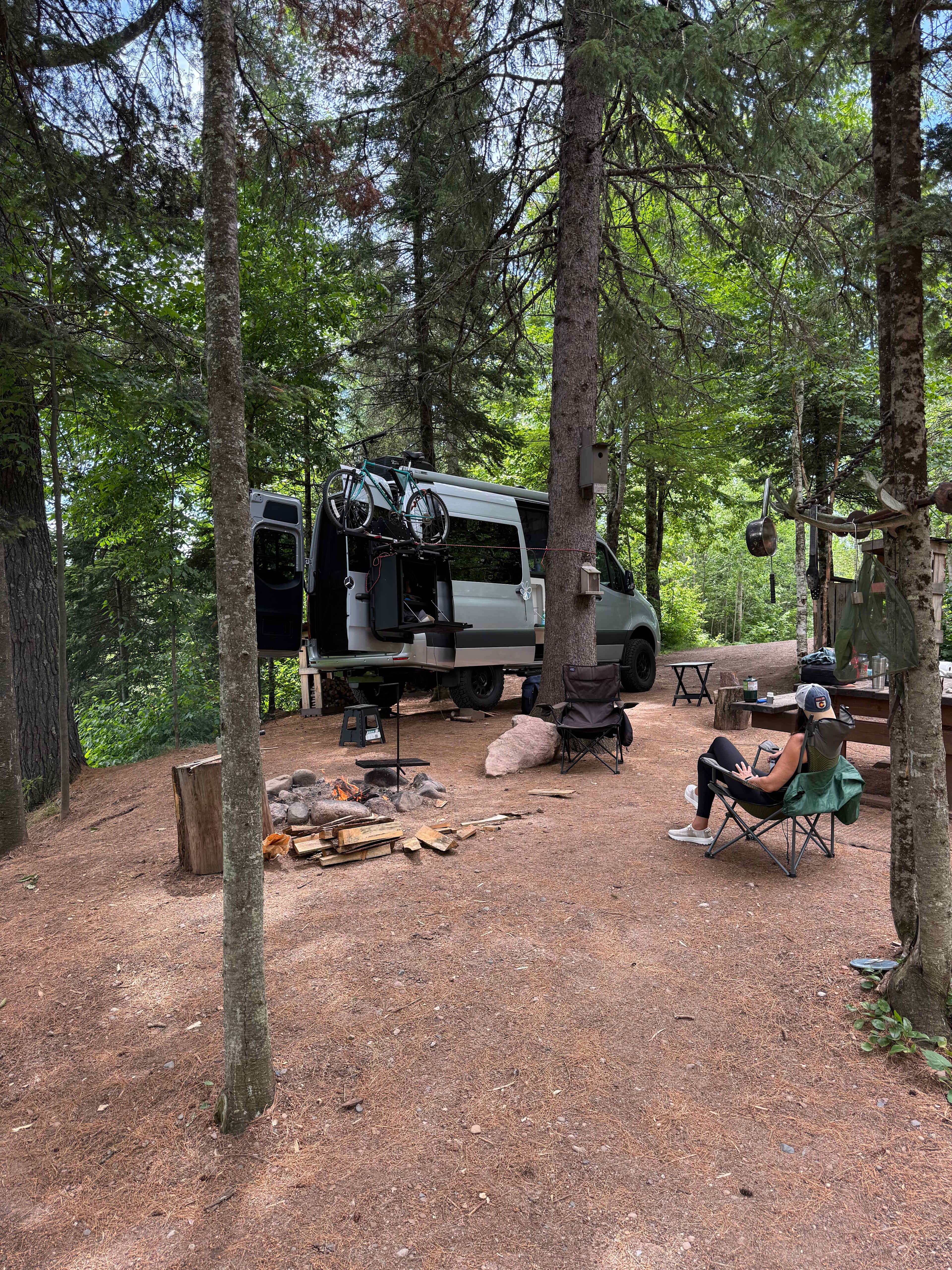 RV spot, some leveling is required