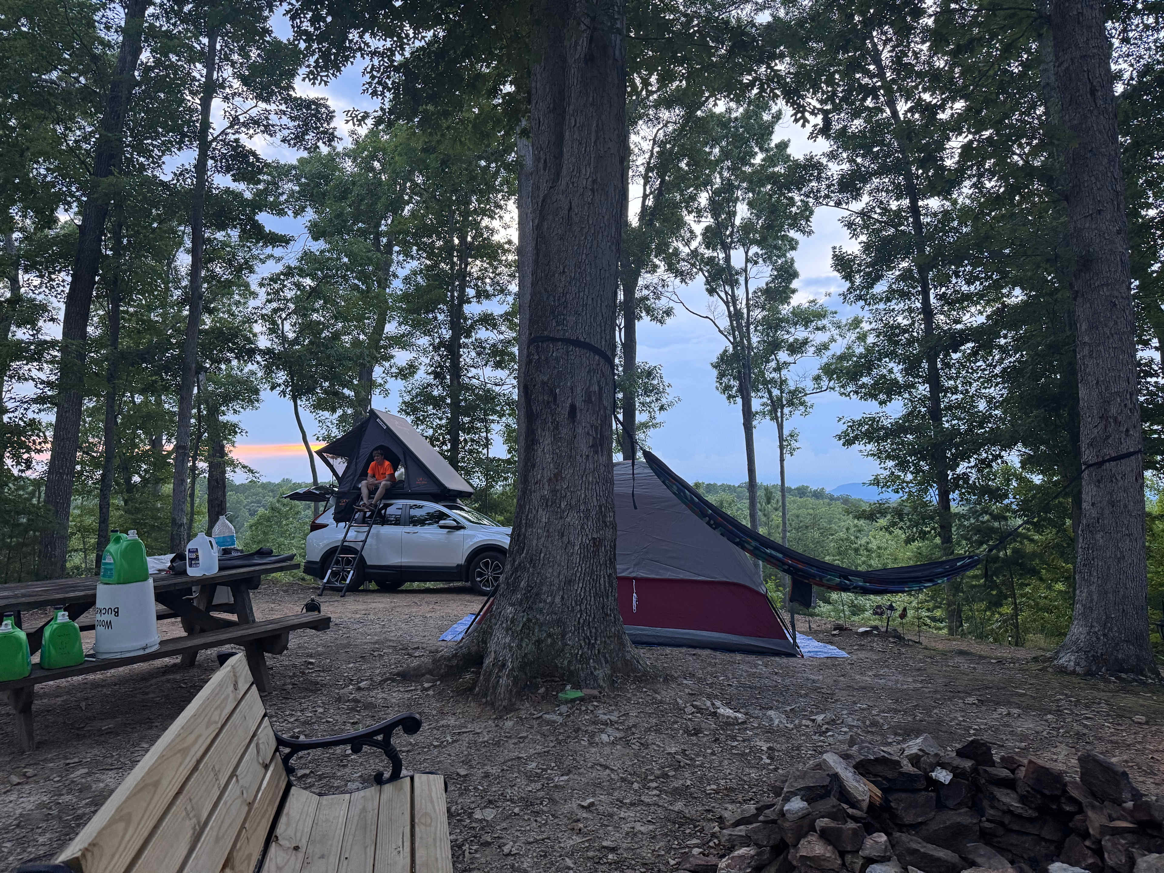 Plenty of space to spread out. We opted not to use the tent pad 
