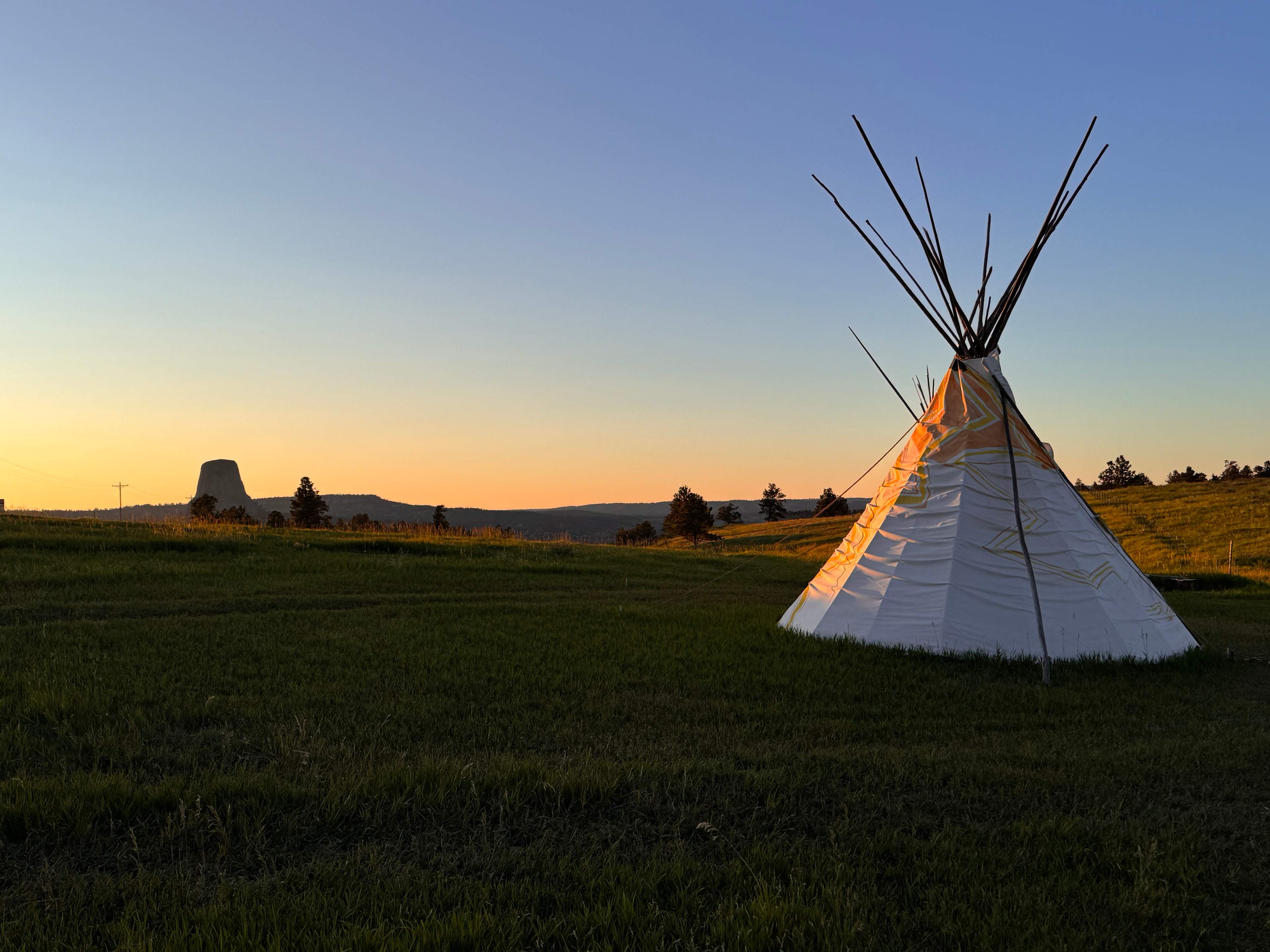 Devils Tower Tipi Camping