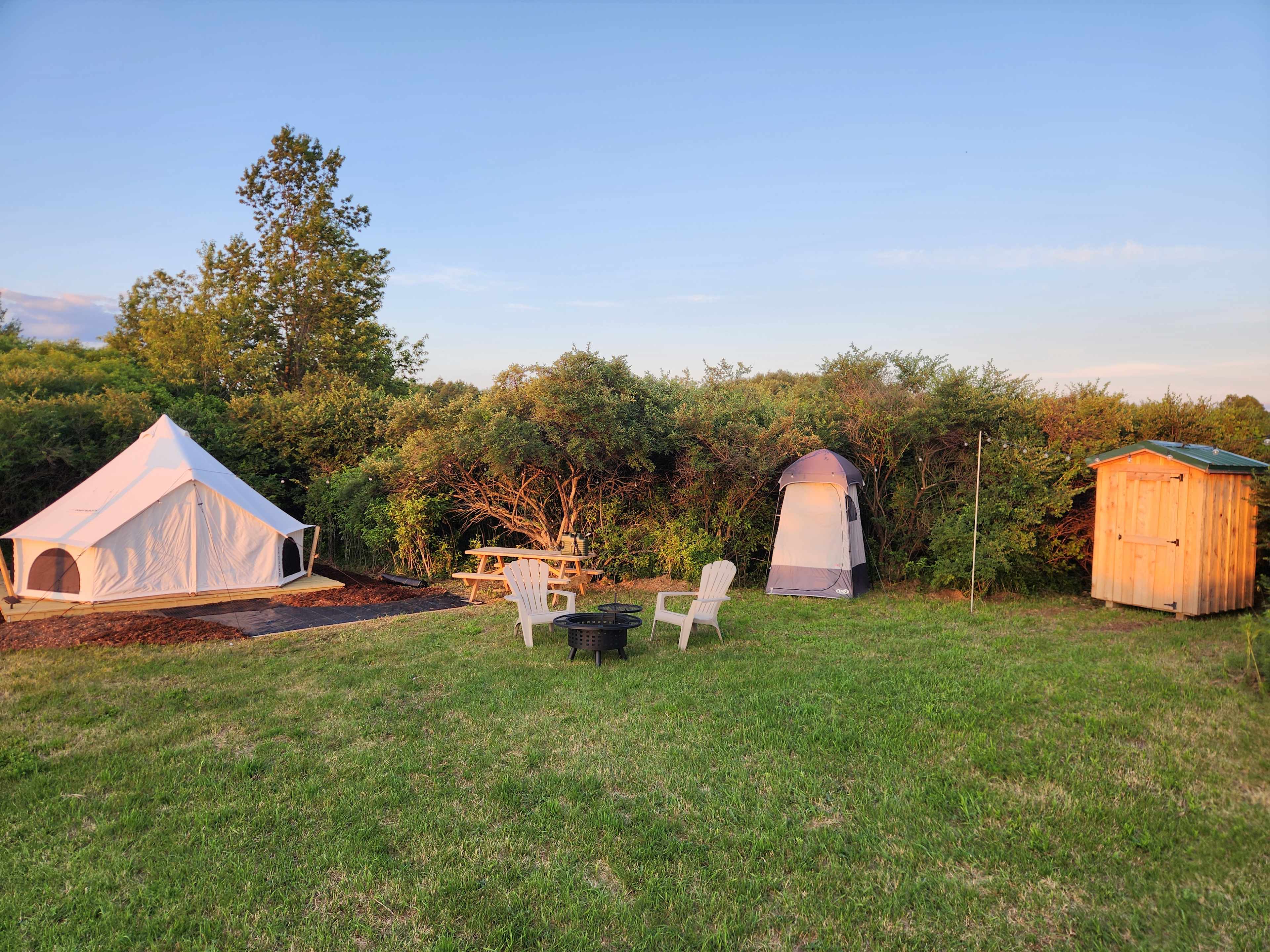 Overgrown Ridge Camp By Letchworth