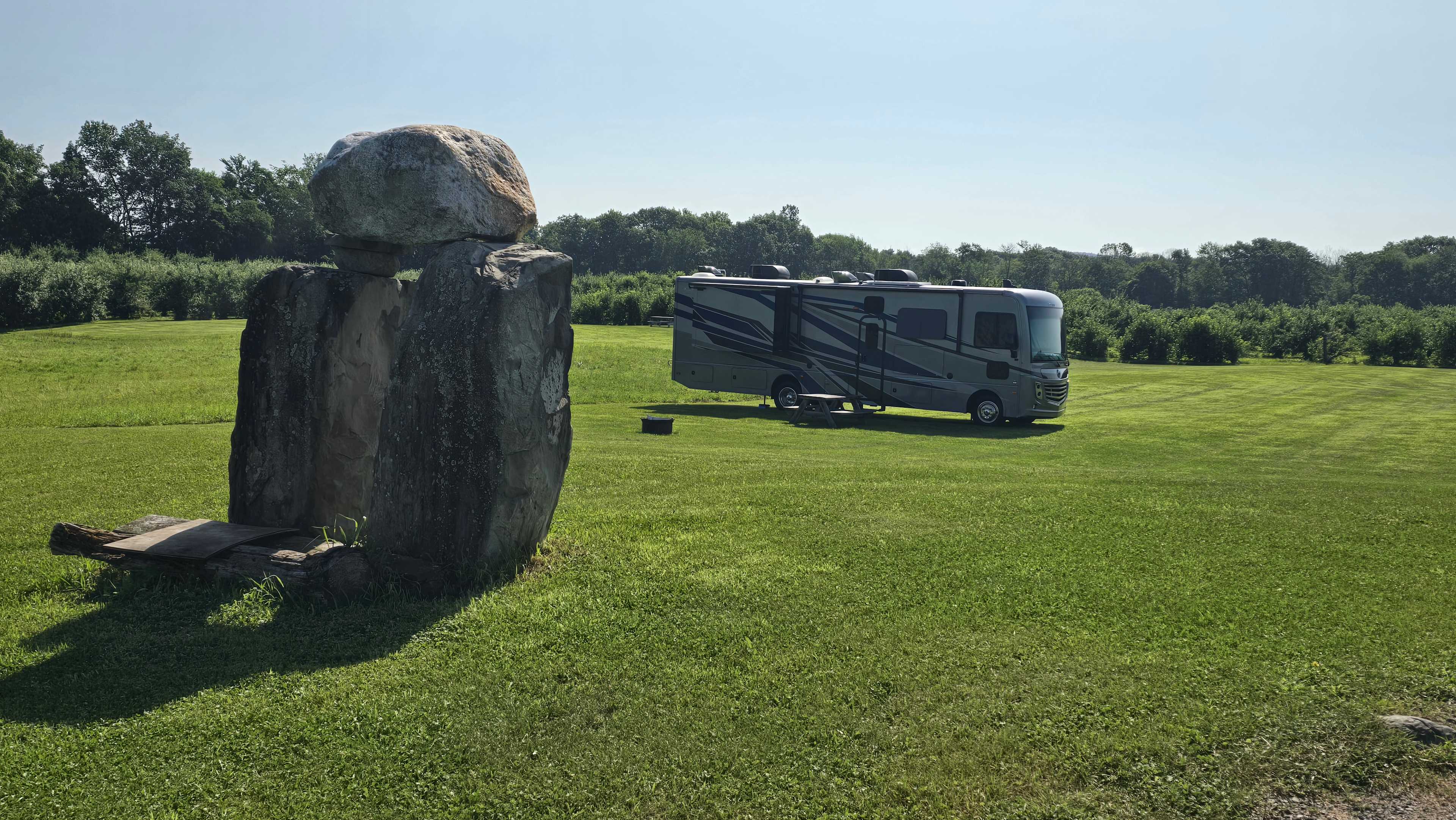 Private Stonehenge camp site.