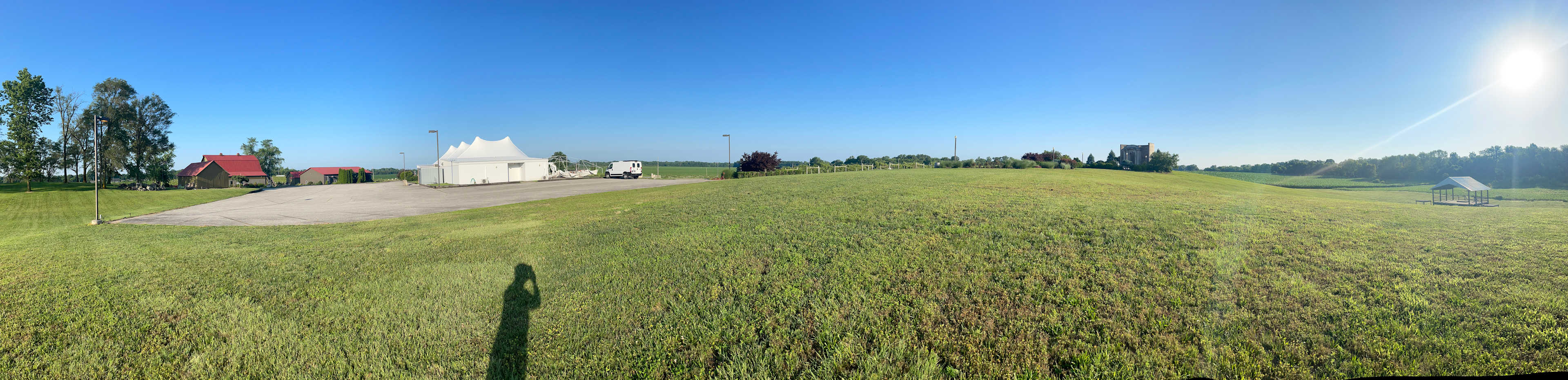 Panoramic view of the site