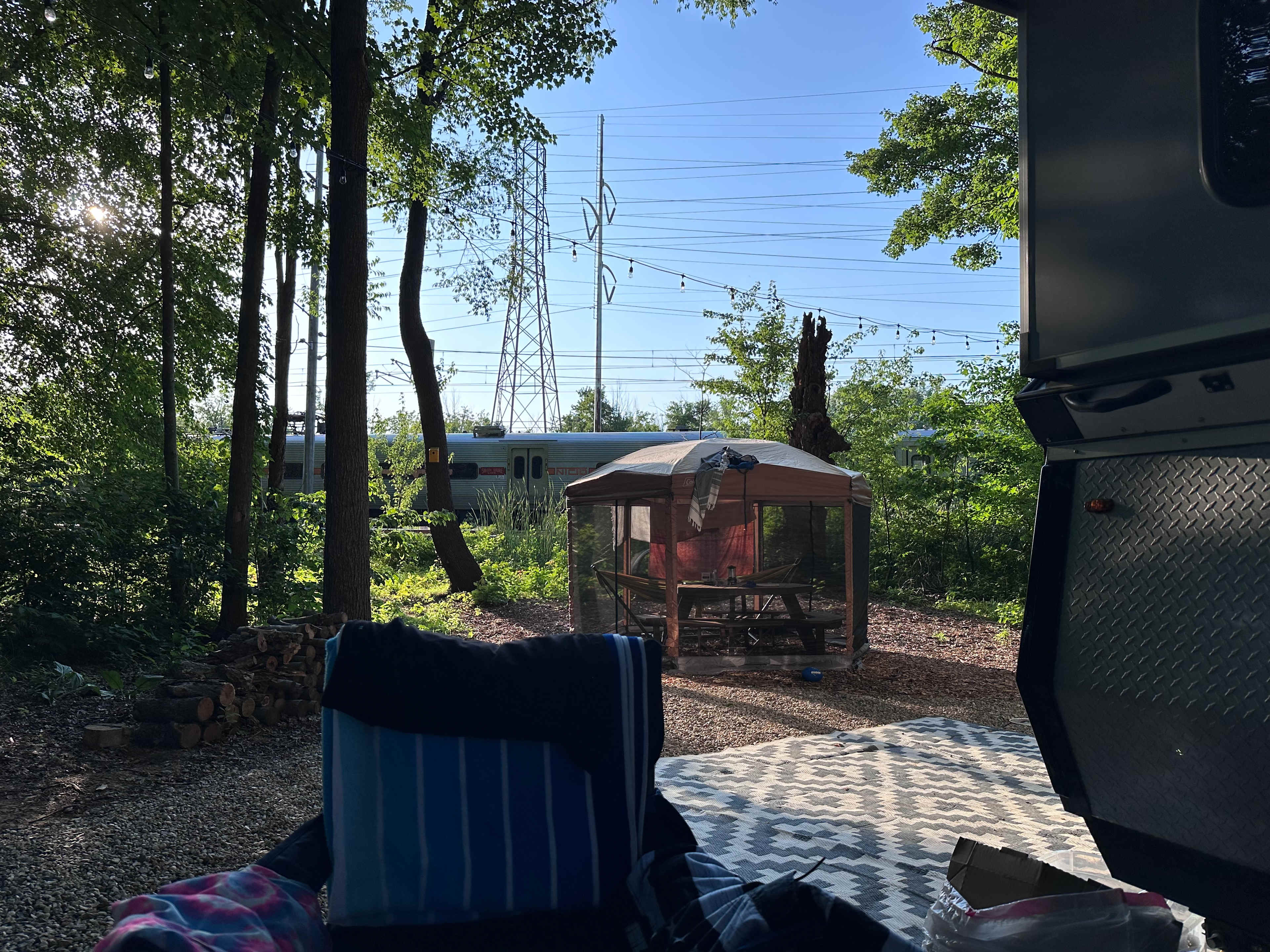 Train passing by.