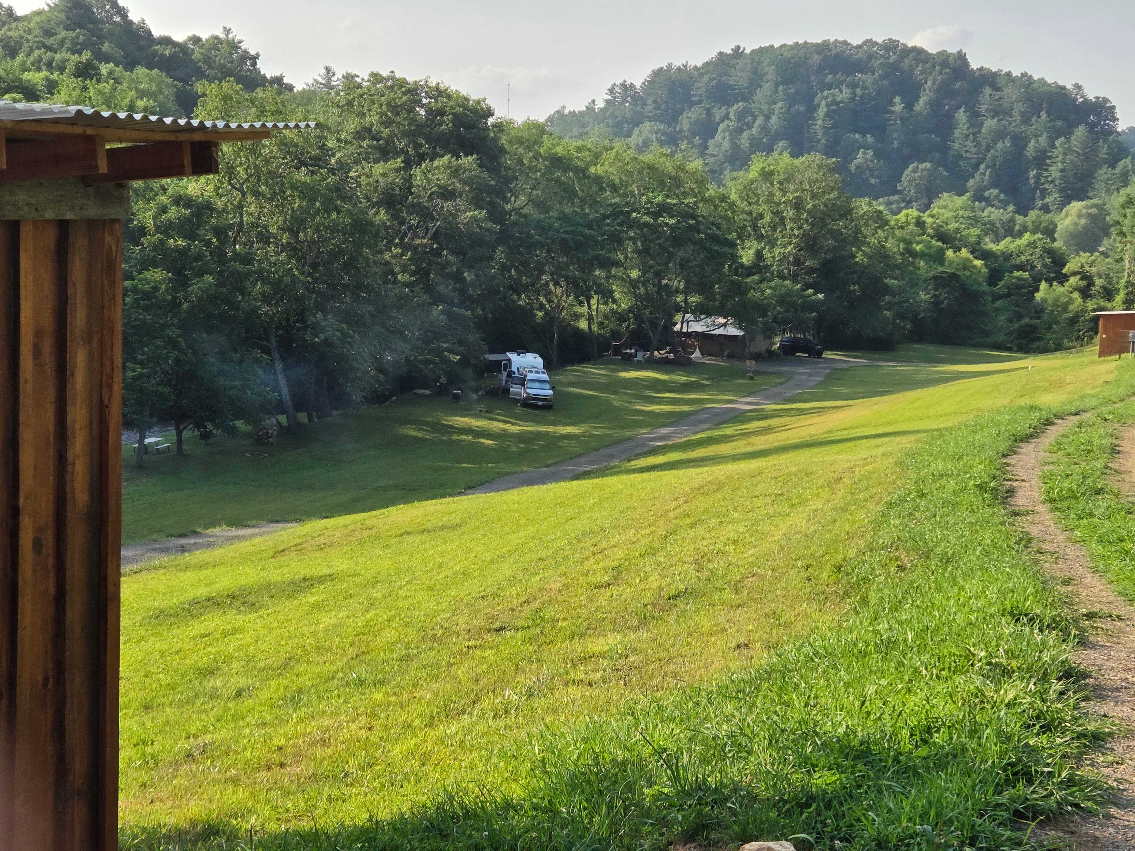 Creekside campsites