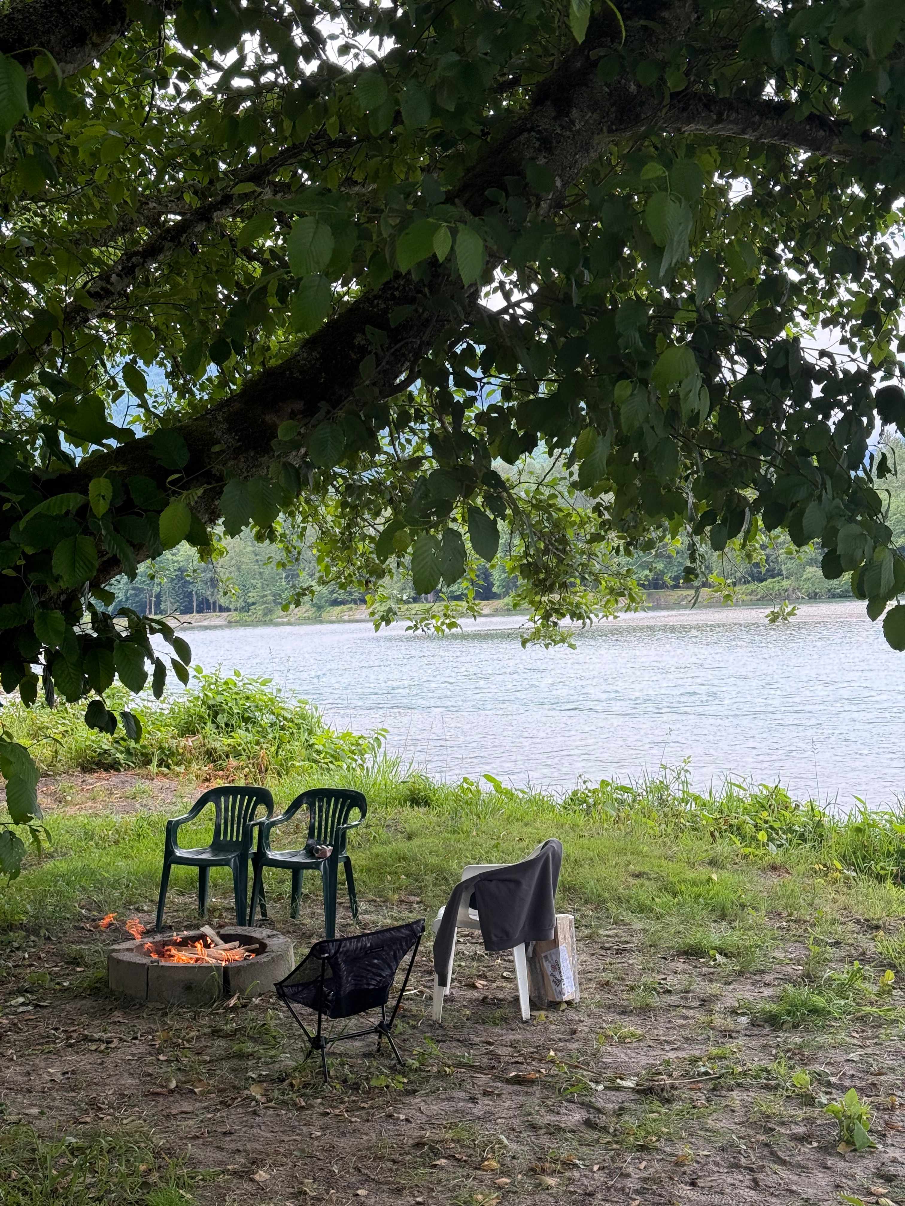 Skagit river camping and sauna