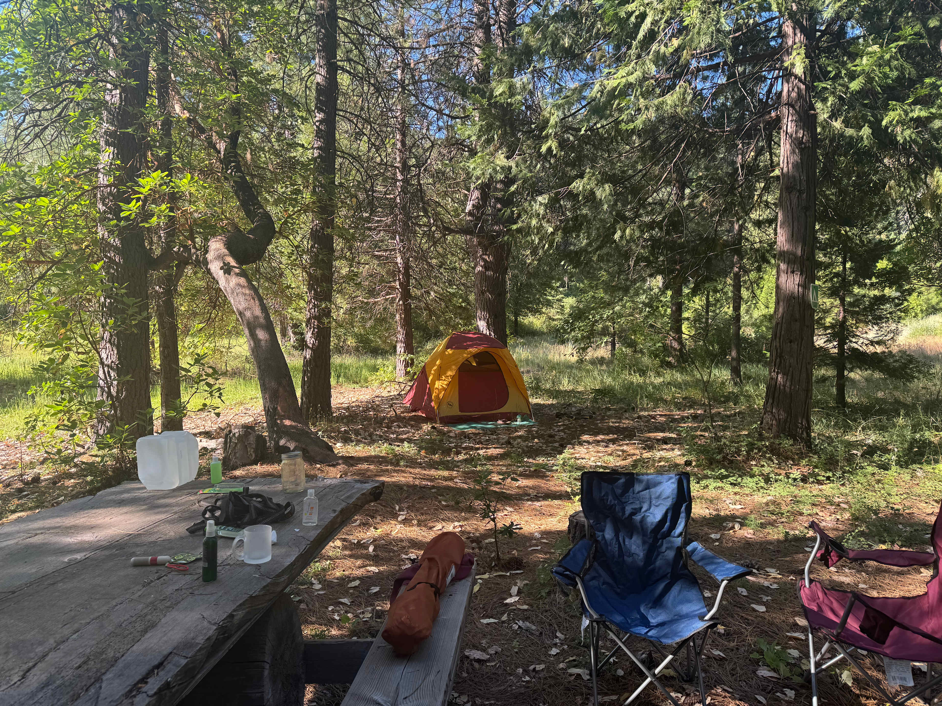 Our campsite 