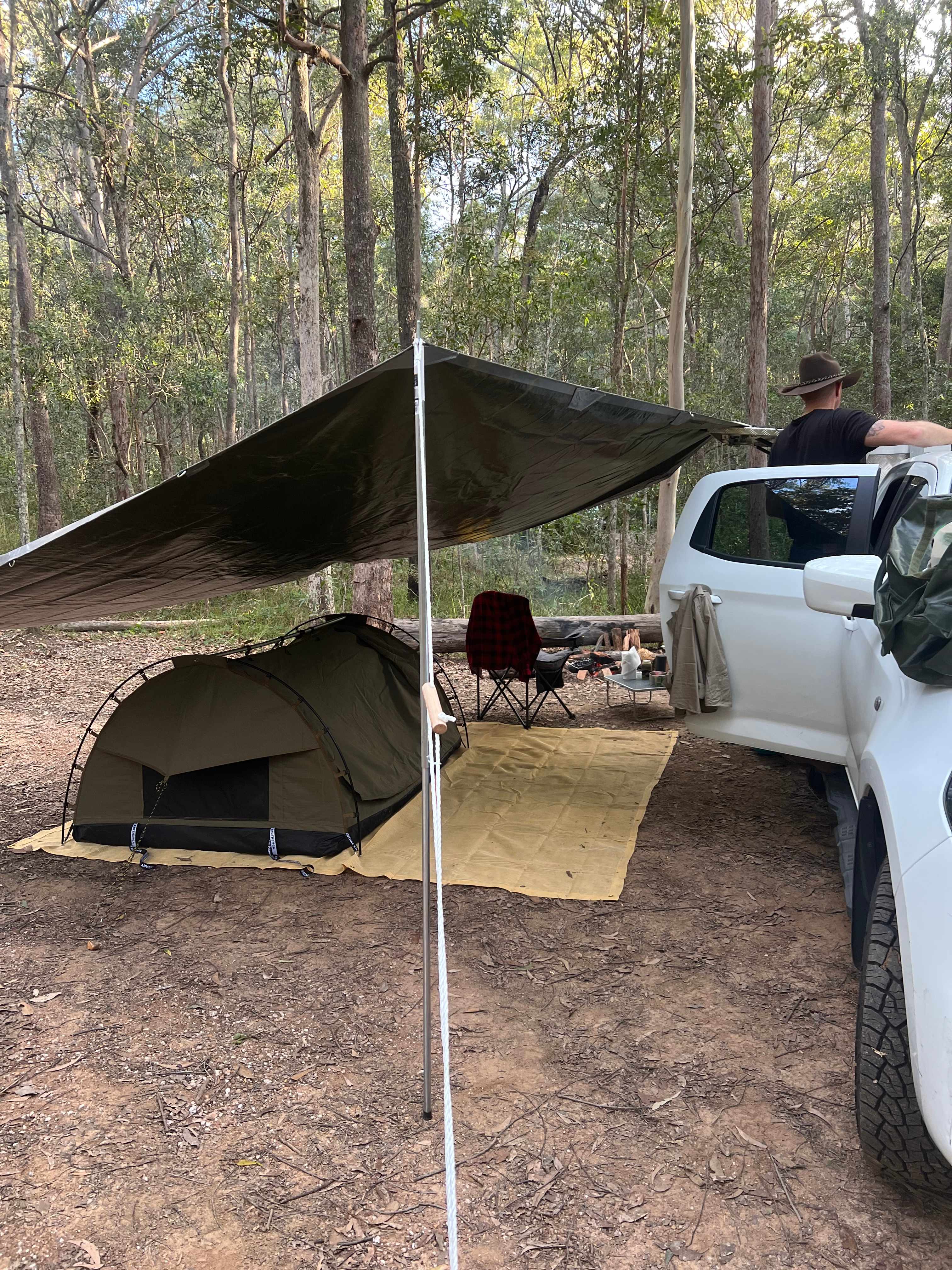 Our campsite- Dolittle