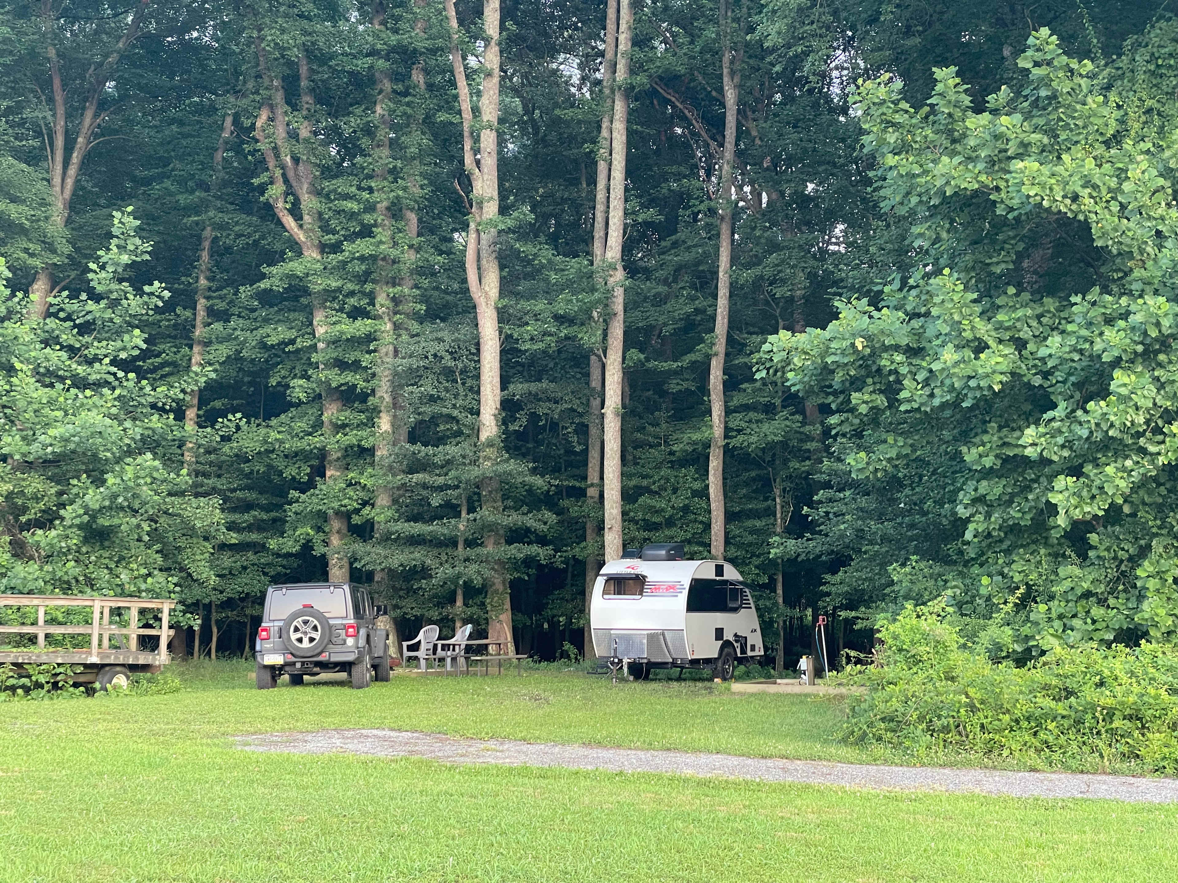 Private camp on horse farm
