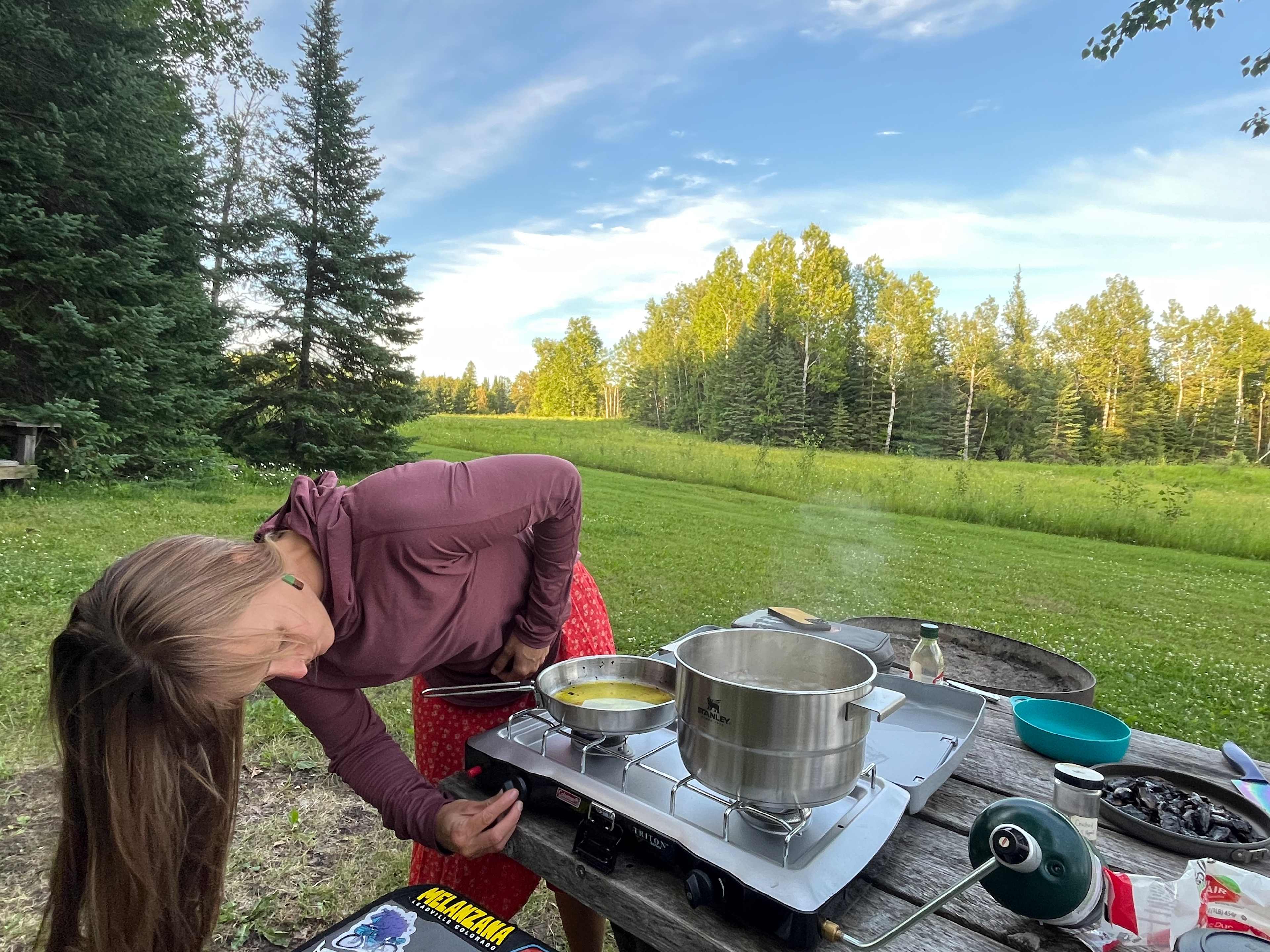 View from the onsite picnic table.