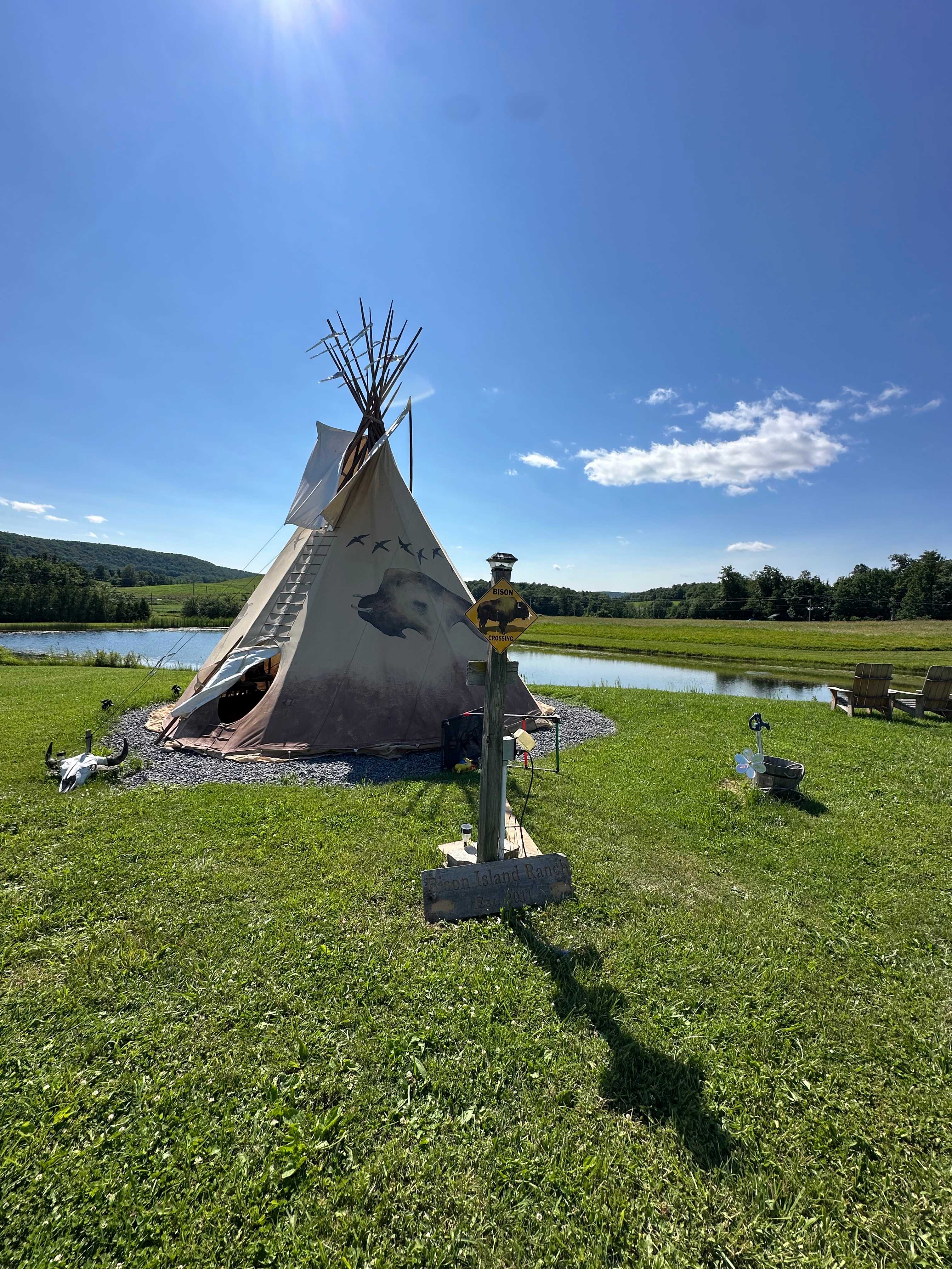 Outside Tipi