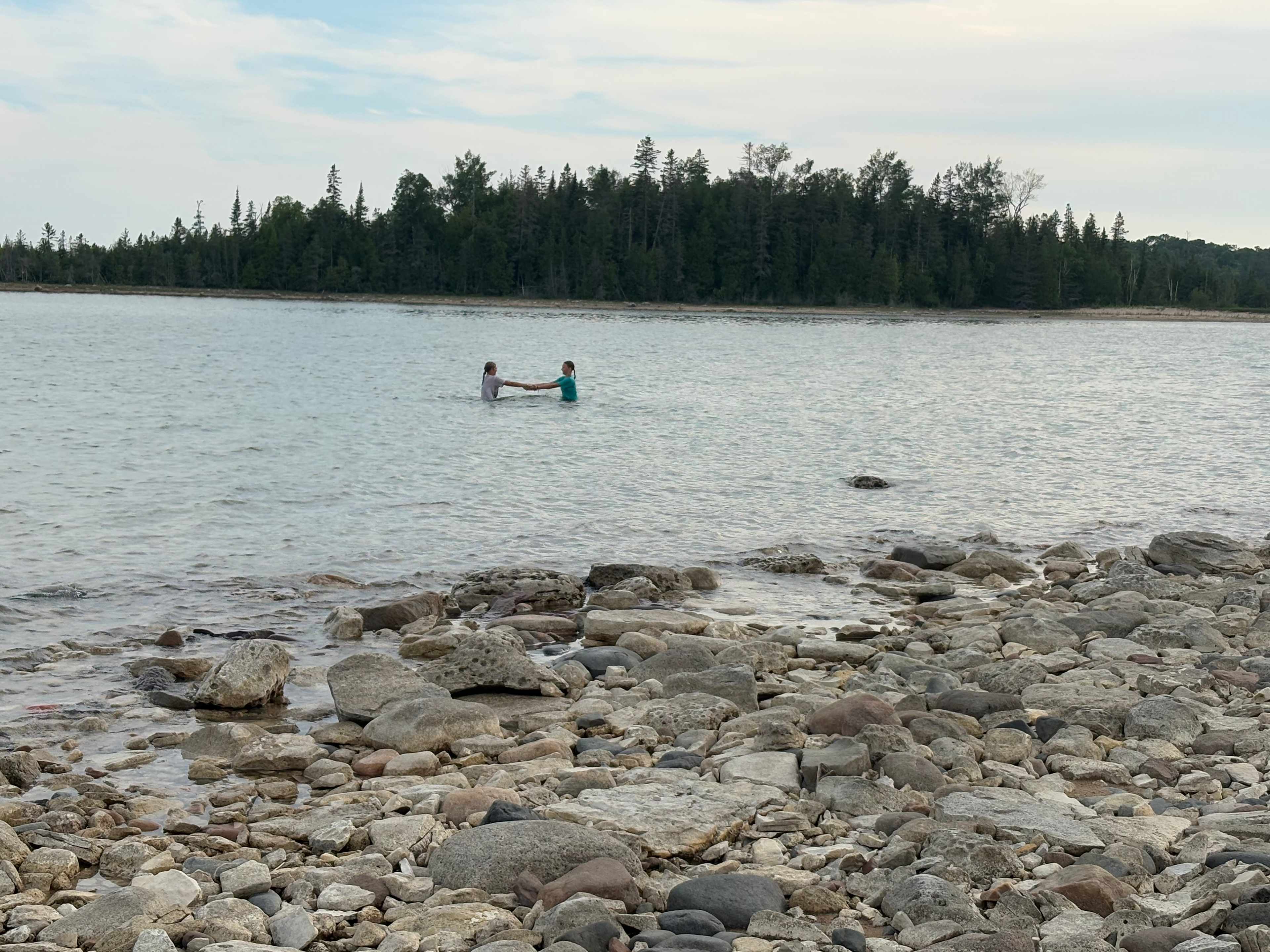 5 minute paddle to this island