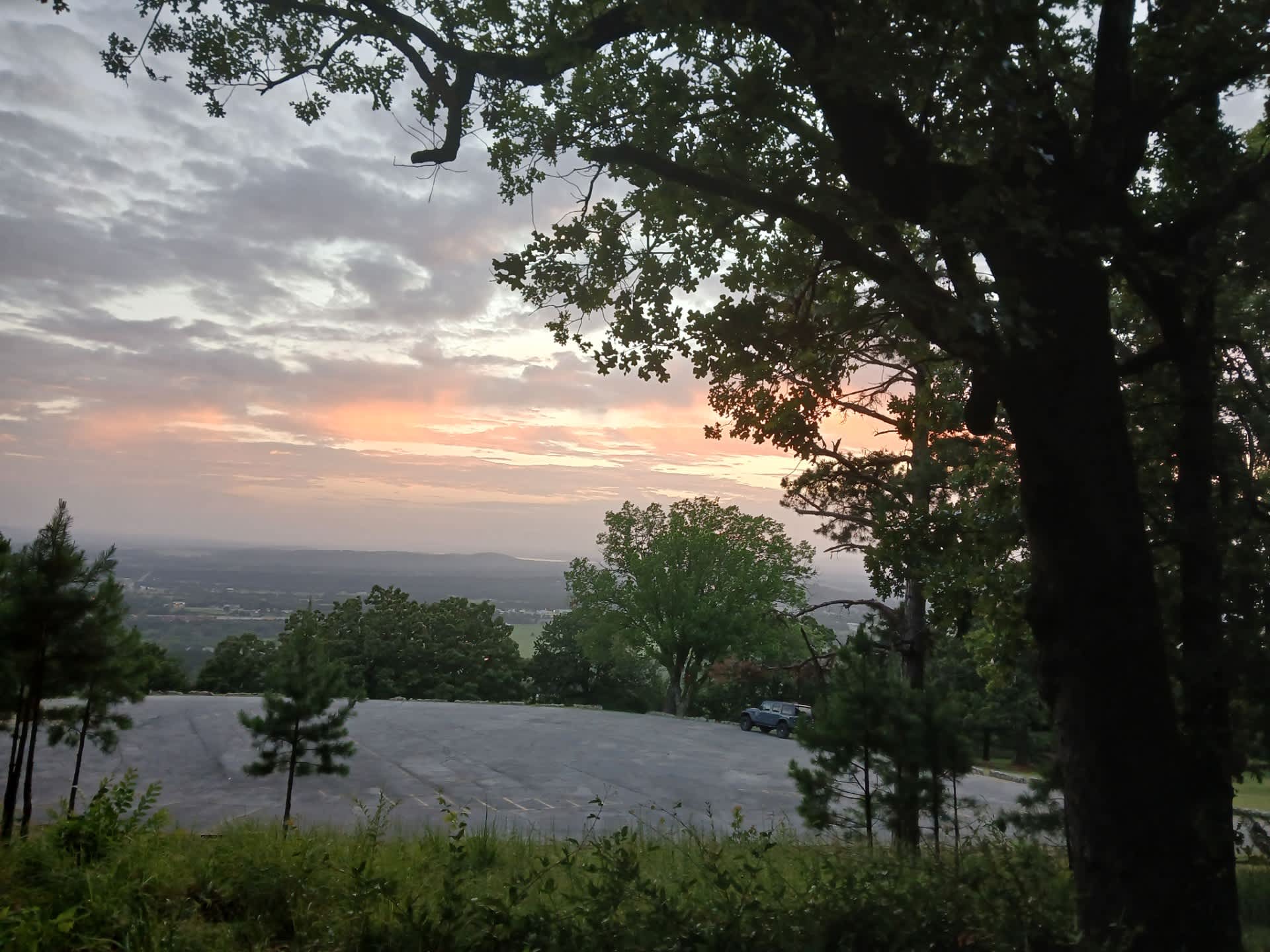 Sunset at Heavener Runestone Park