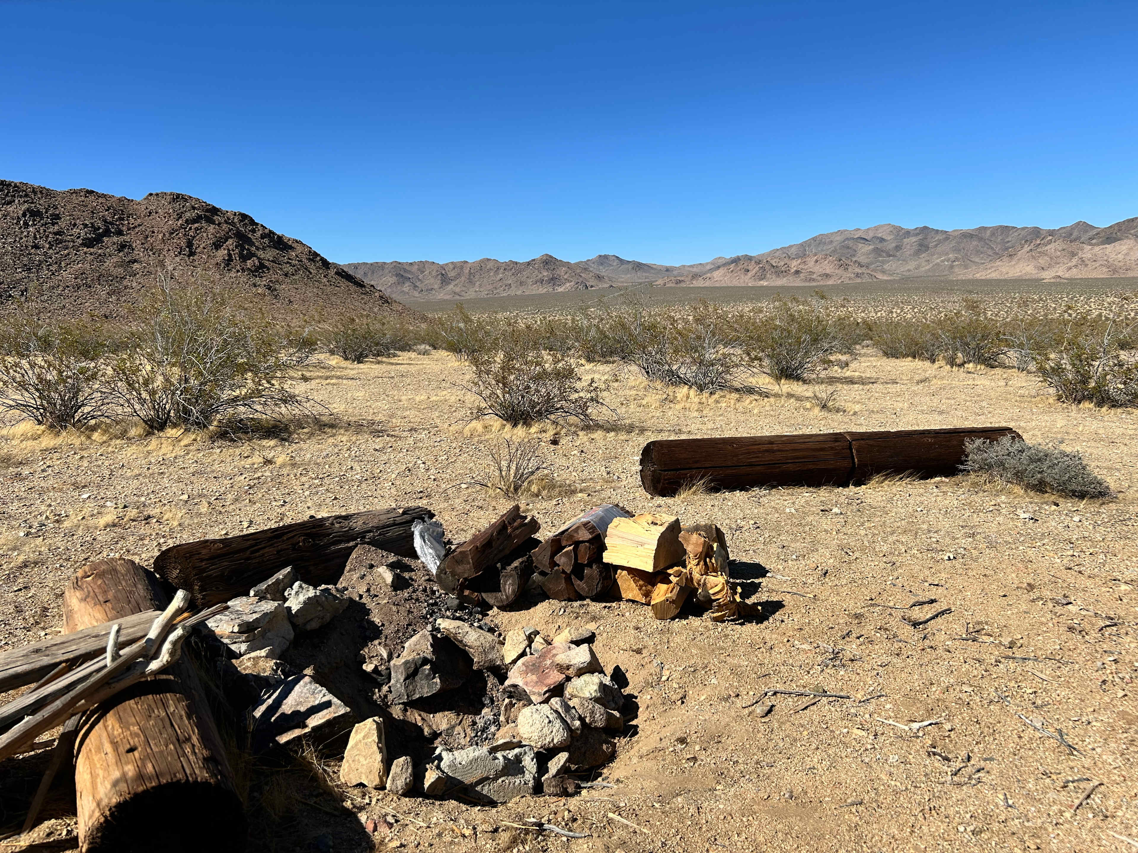 Mojave Moonlight Camping