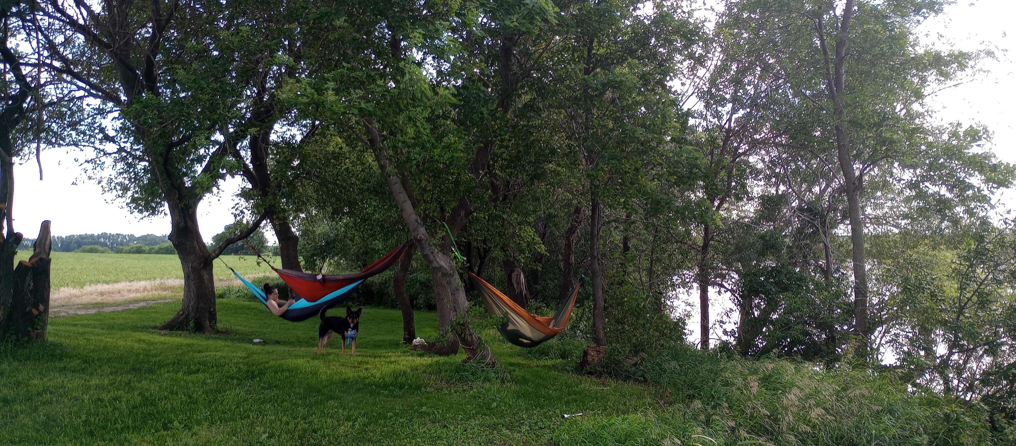 Camping on private lake