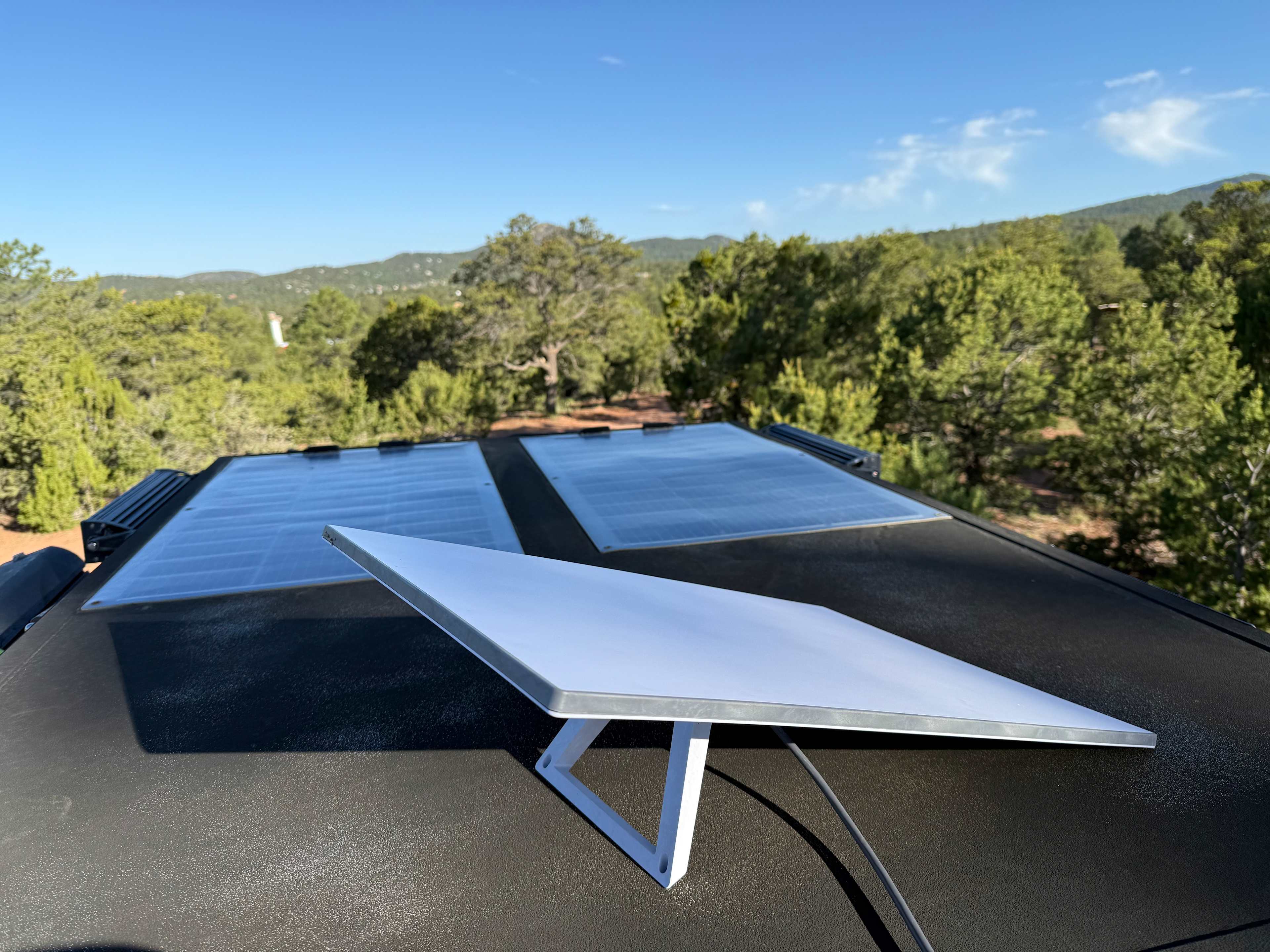 View of my solar and Starlink, great signal