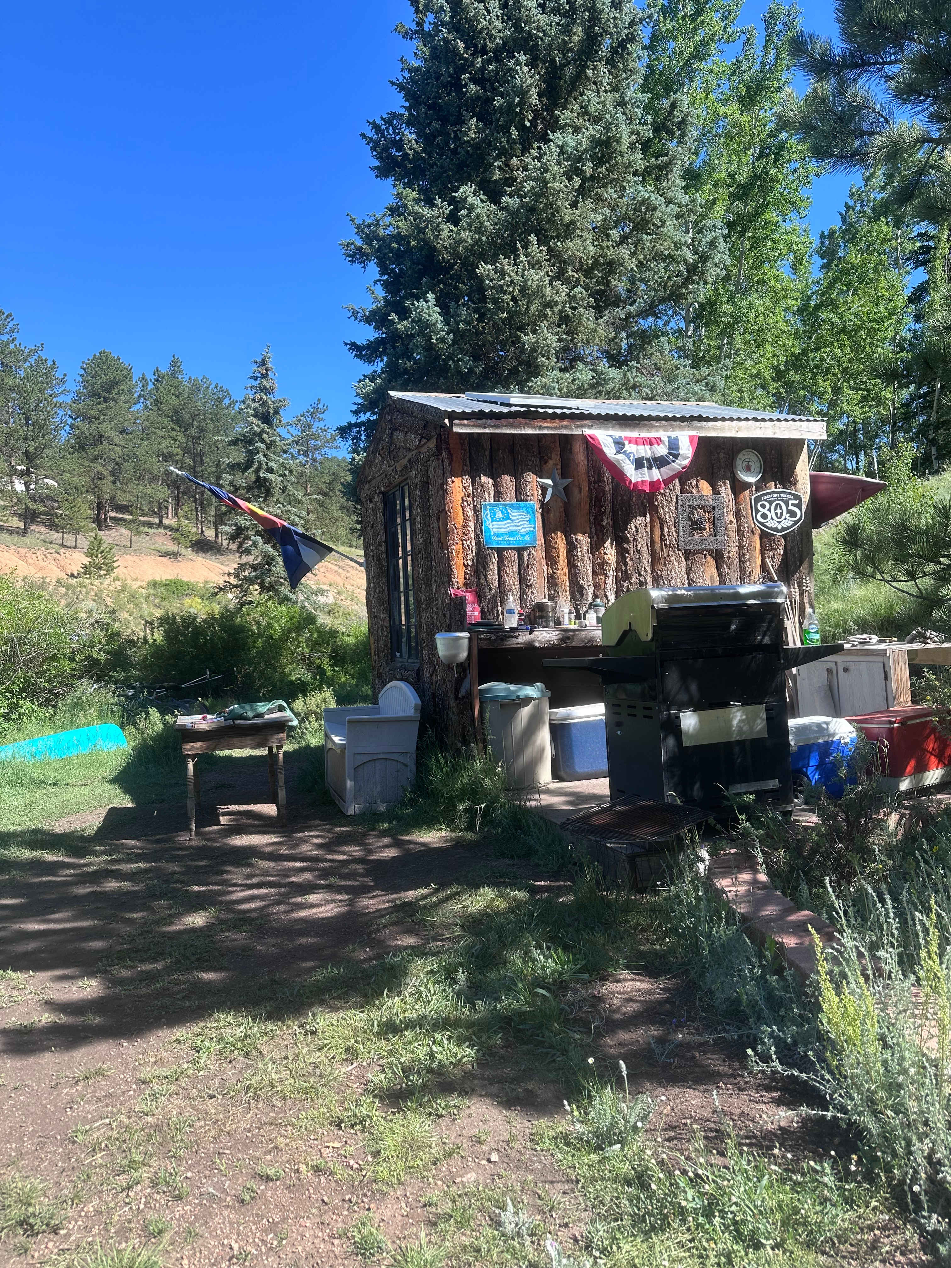 Cabin had electricity, blankets, games and extra supplies