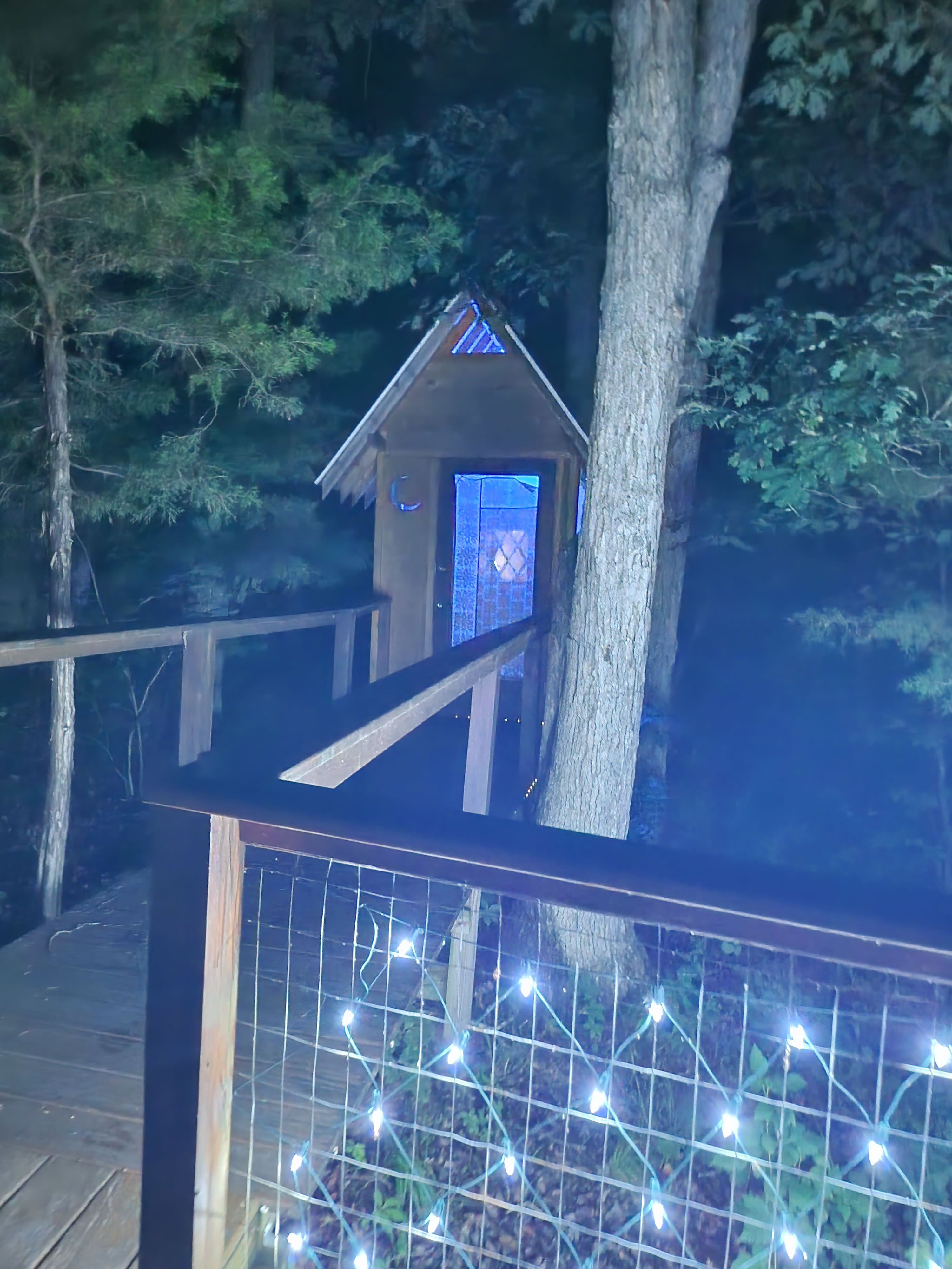 Even the outhouse was home-y!