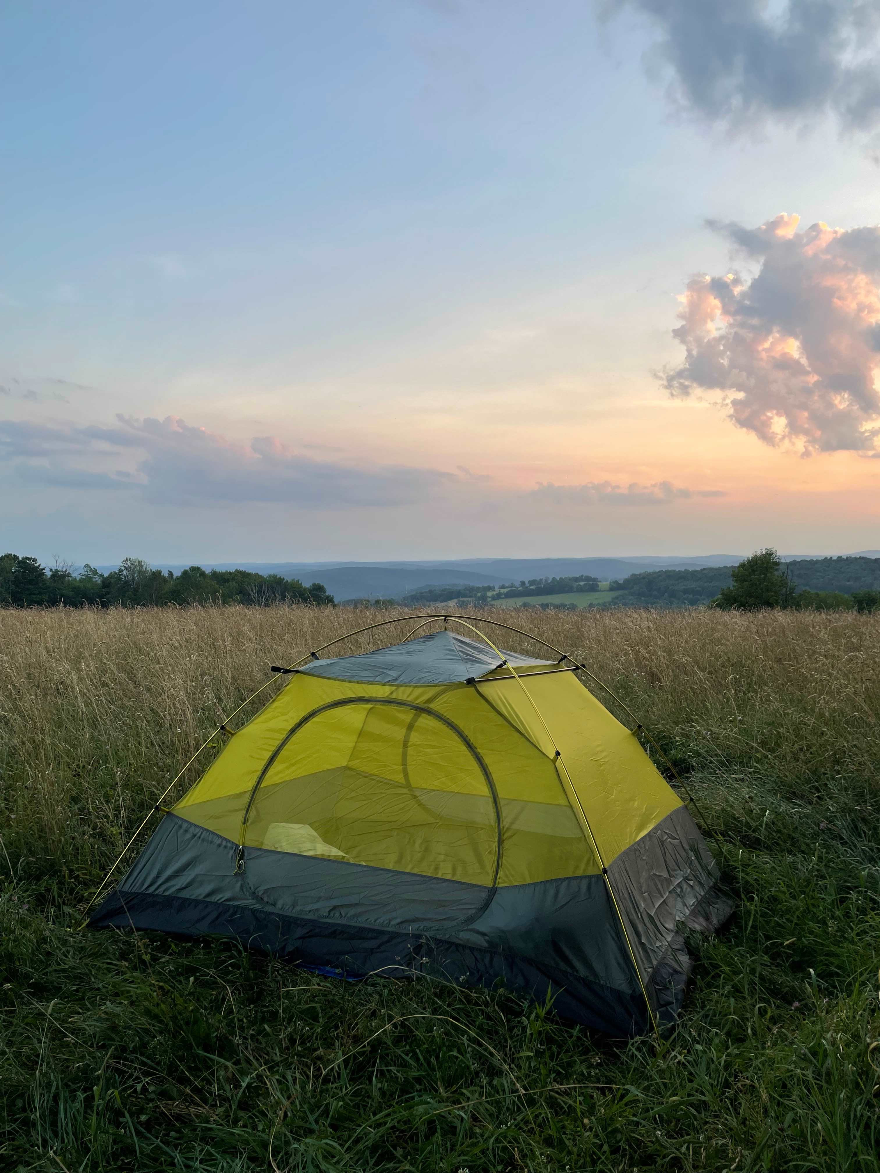Wahl Dairy Farm.  Hilltop Campsite