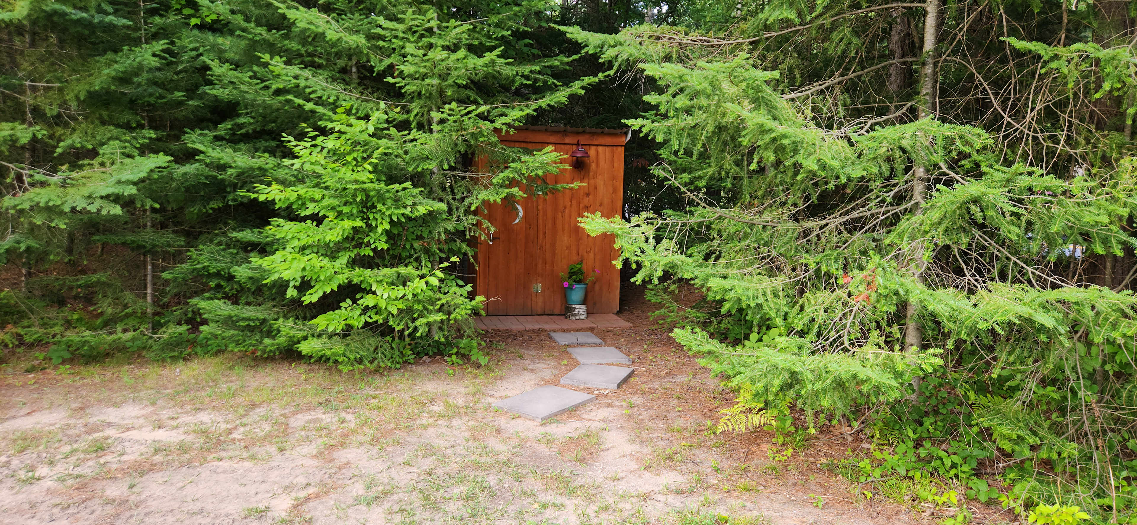 bathroom tucked away