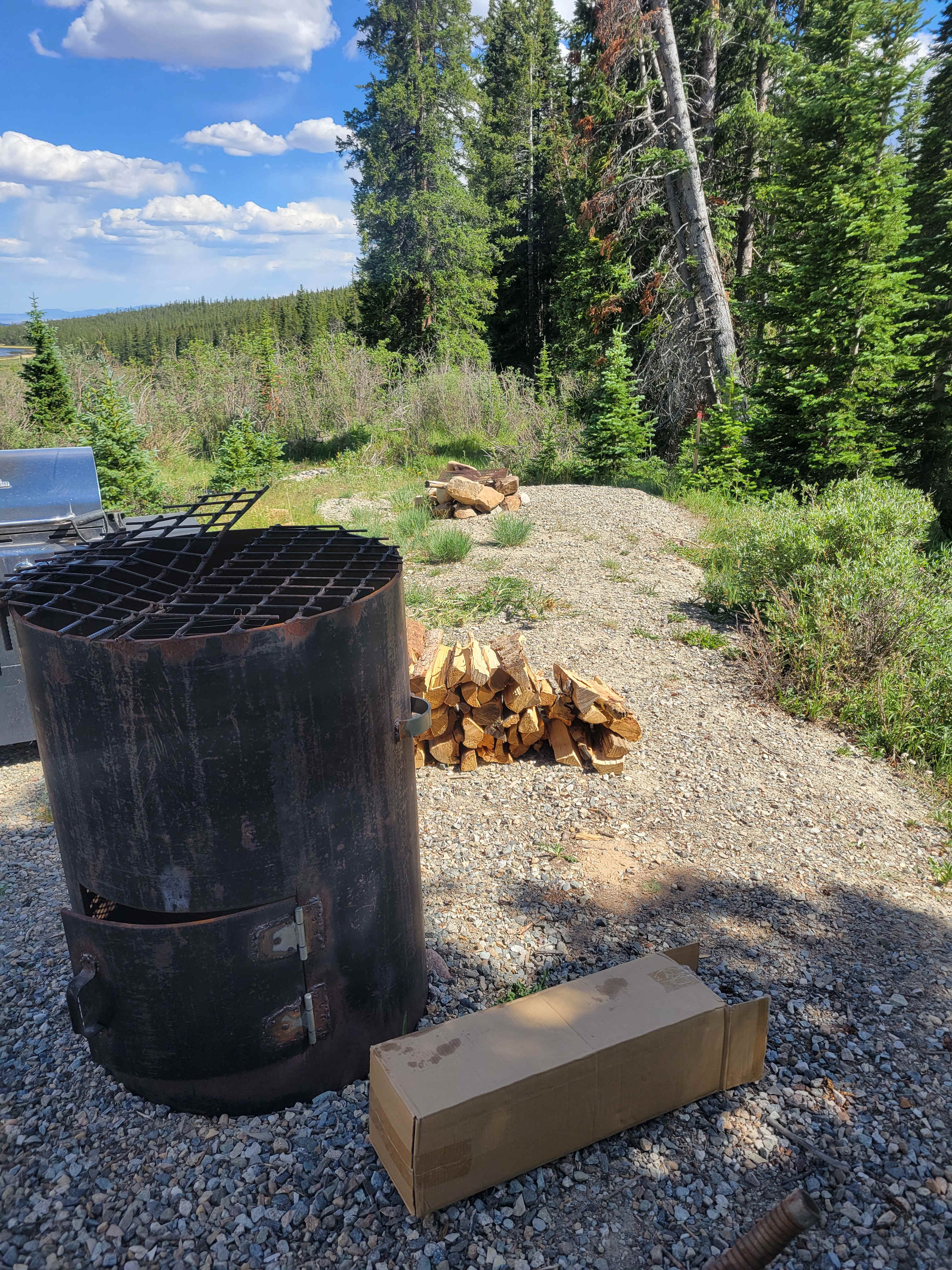 Two fire pit options