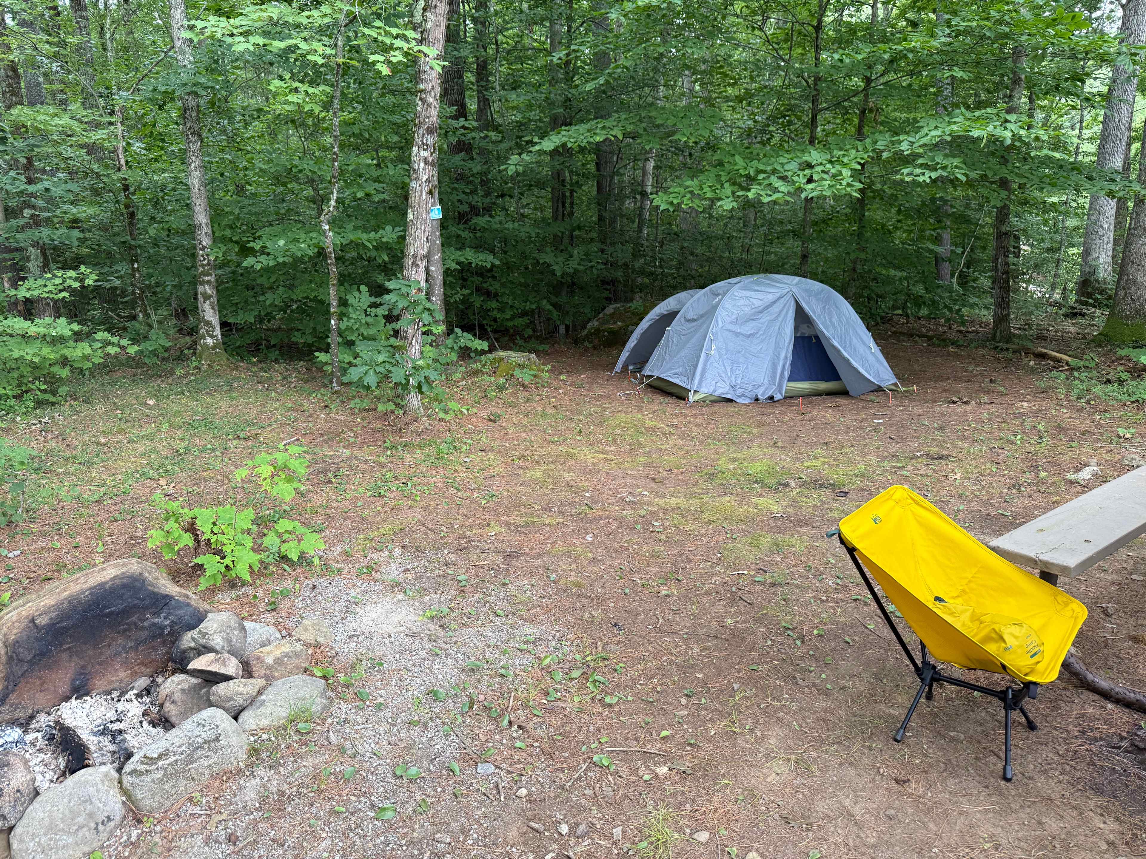 Secluded spot for tent