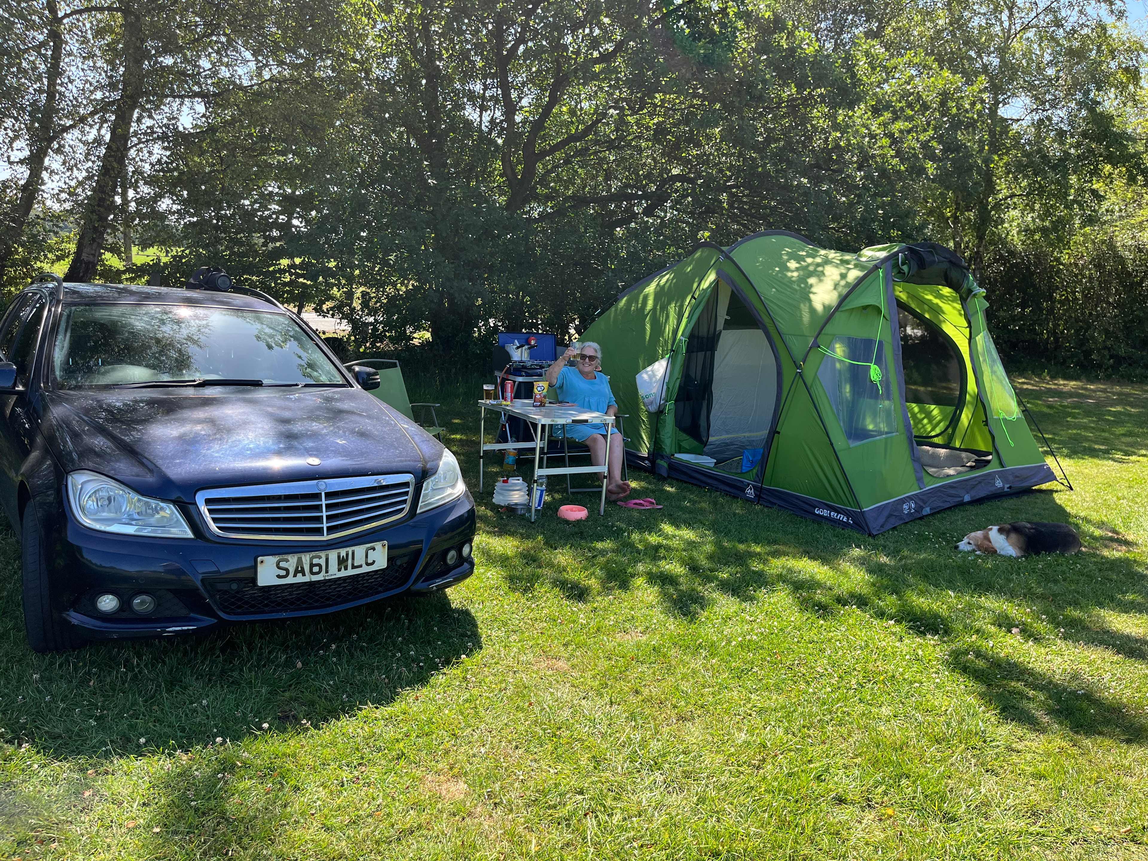 Camping at The Hollies