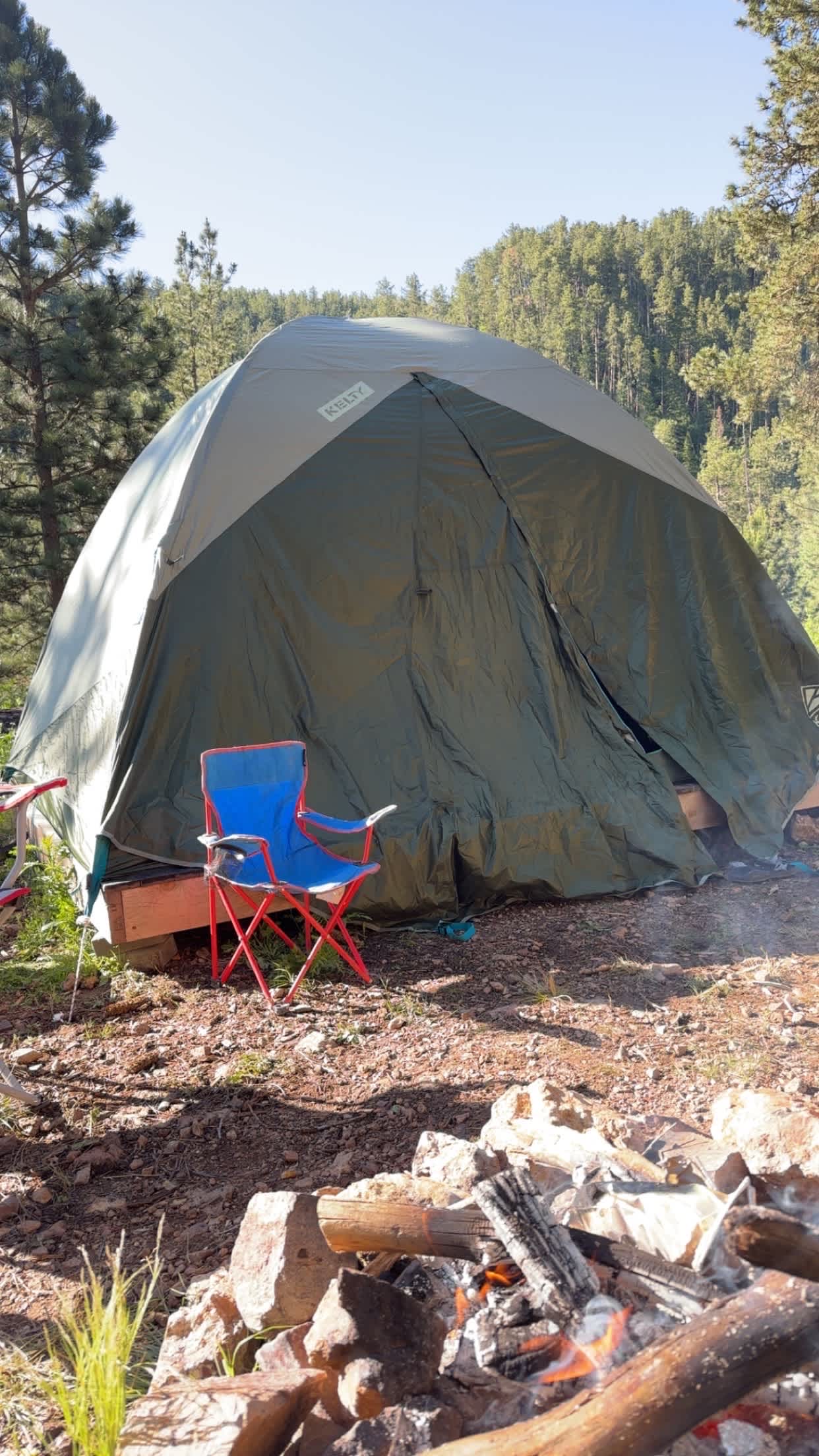 6 person tent fit just perfectly on the platform 