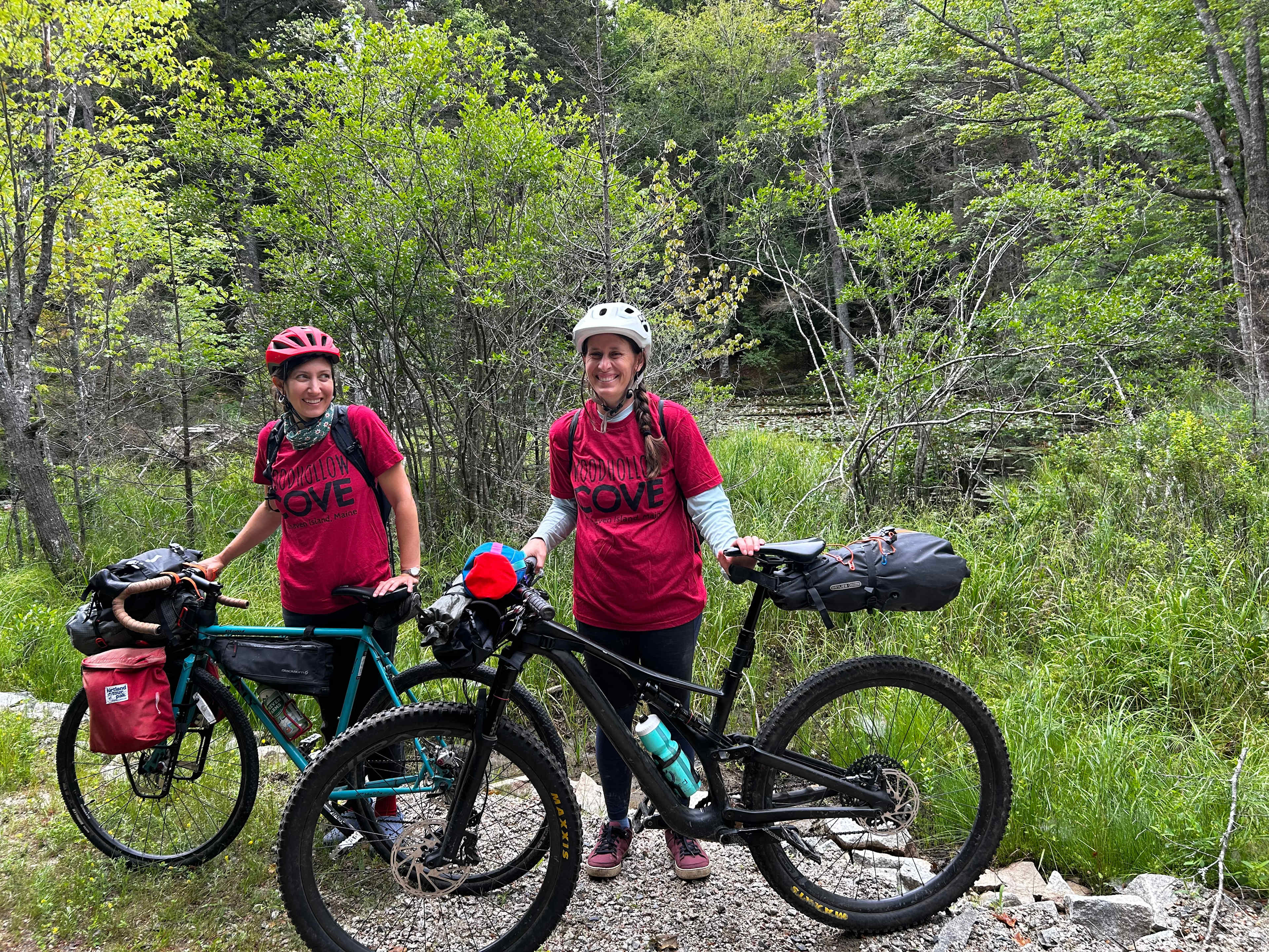 We made this into a mini bike packing trip. The ride from the ferry terminal to Woodhollow cove was lovely. 