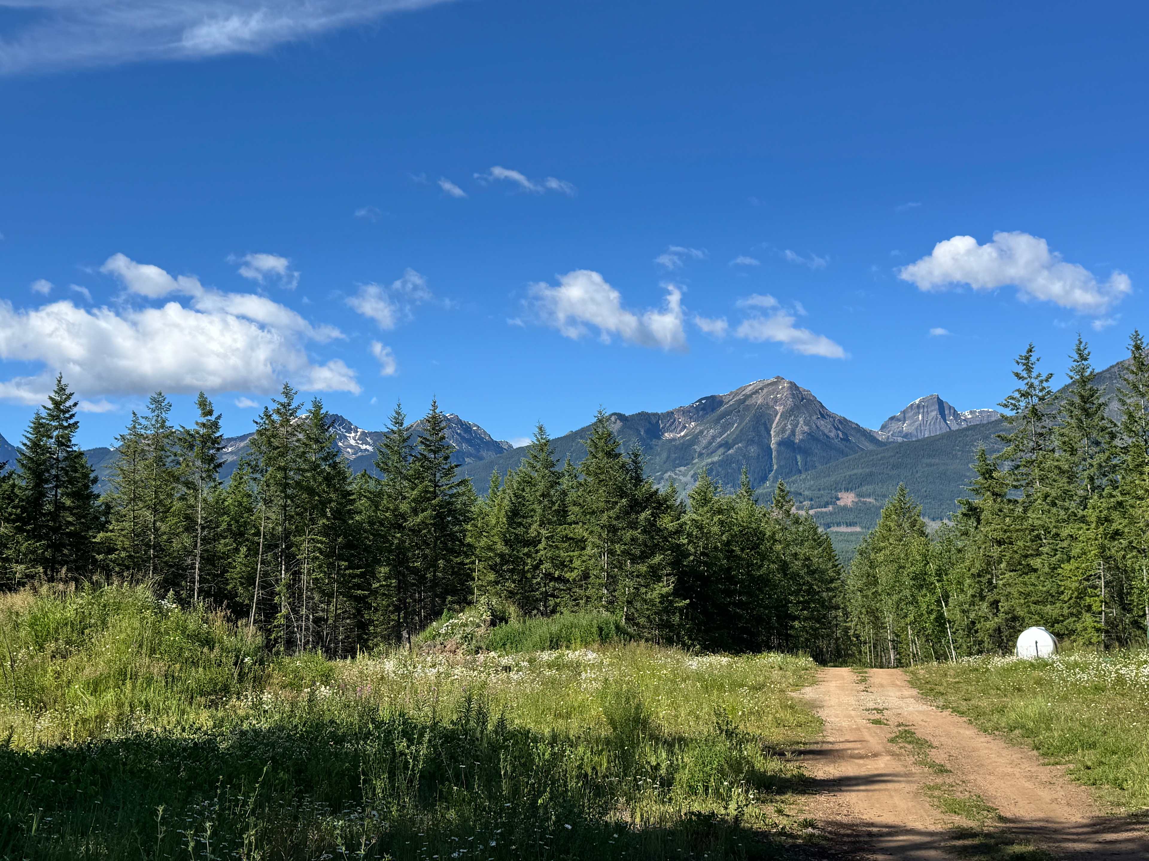 View leaving our campsite 