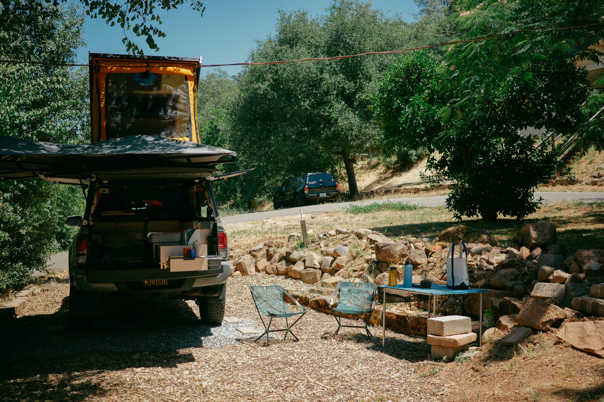 RV/Van Site with full hookups at Camp Electra