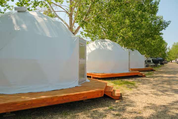 Geodesic Dome At Sylvan Lake AB
