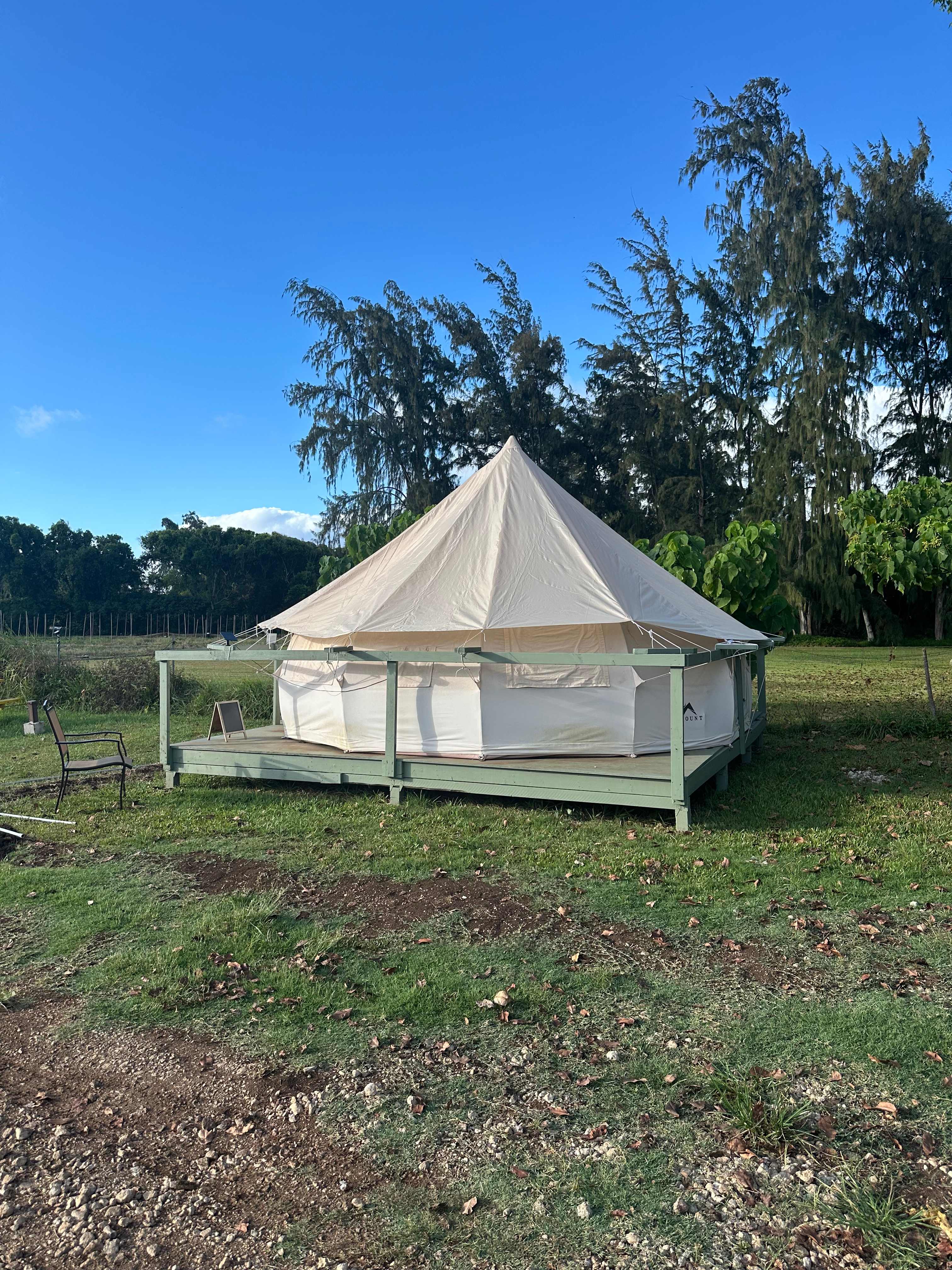 Tent options to stay in