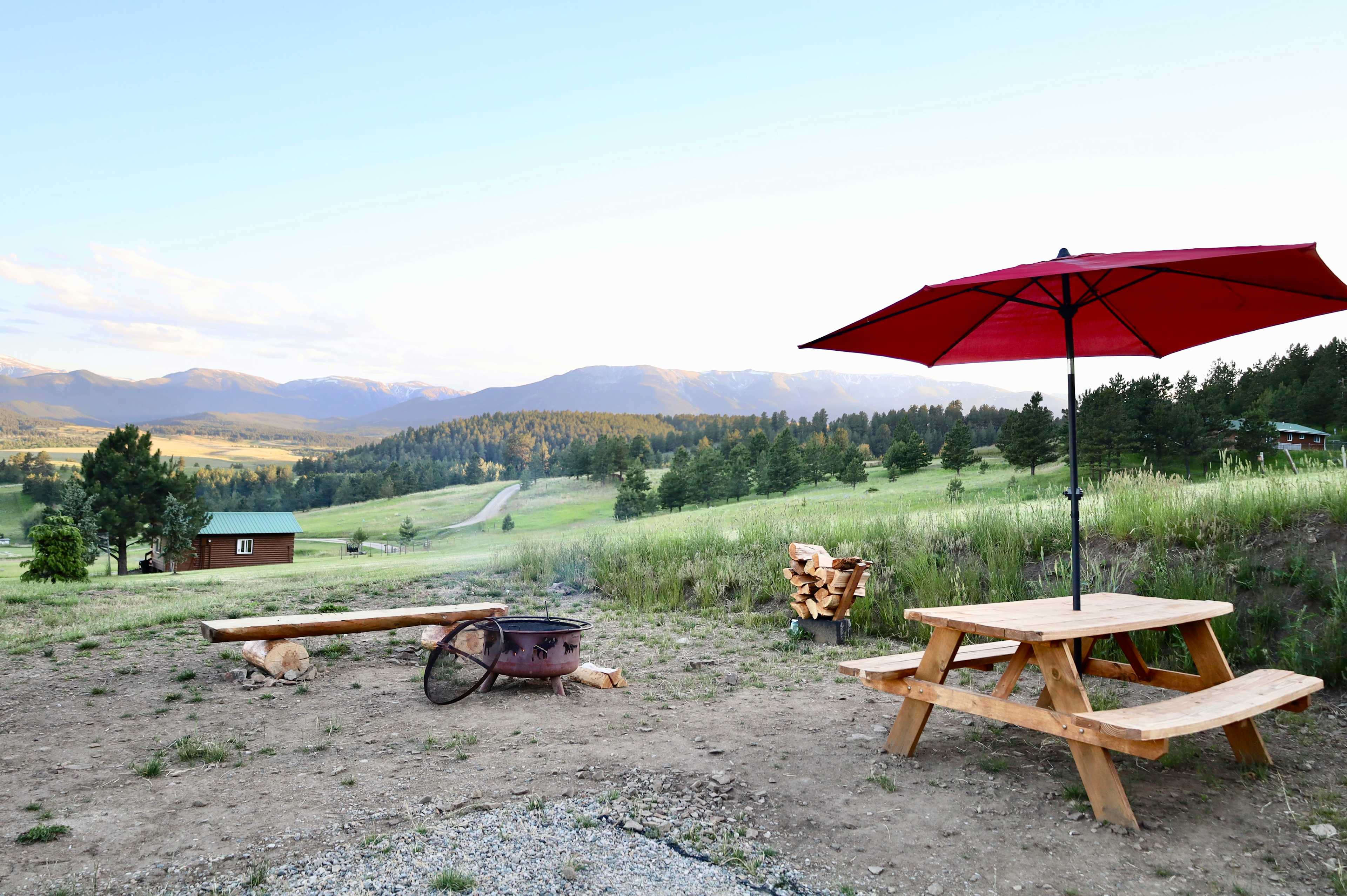 Fire Pit and Picnic Table