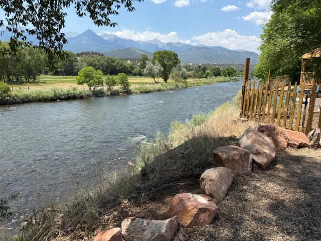 View from the group tent site.  