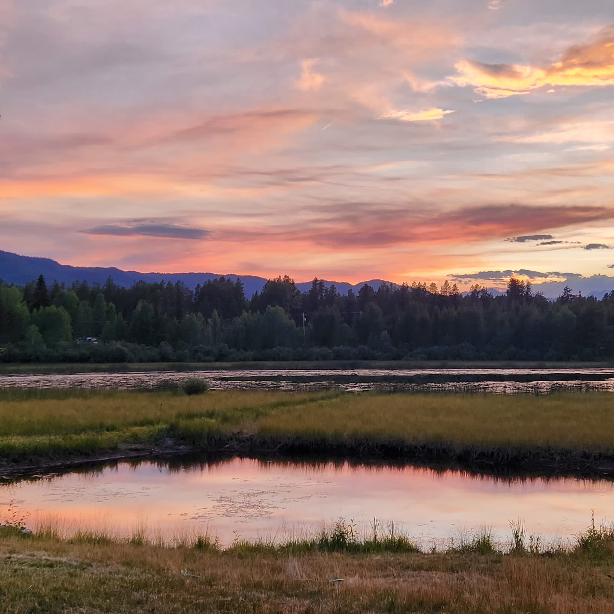 Sunset view from our site 
