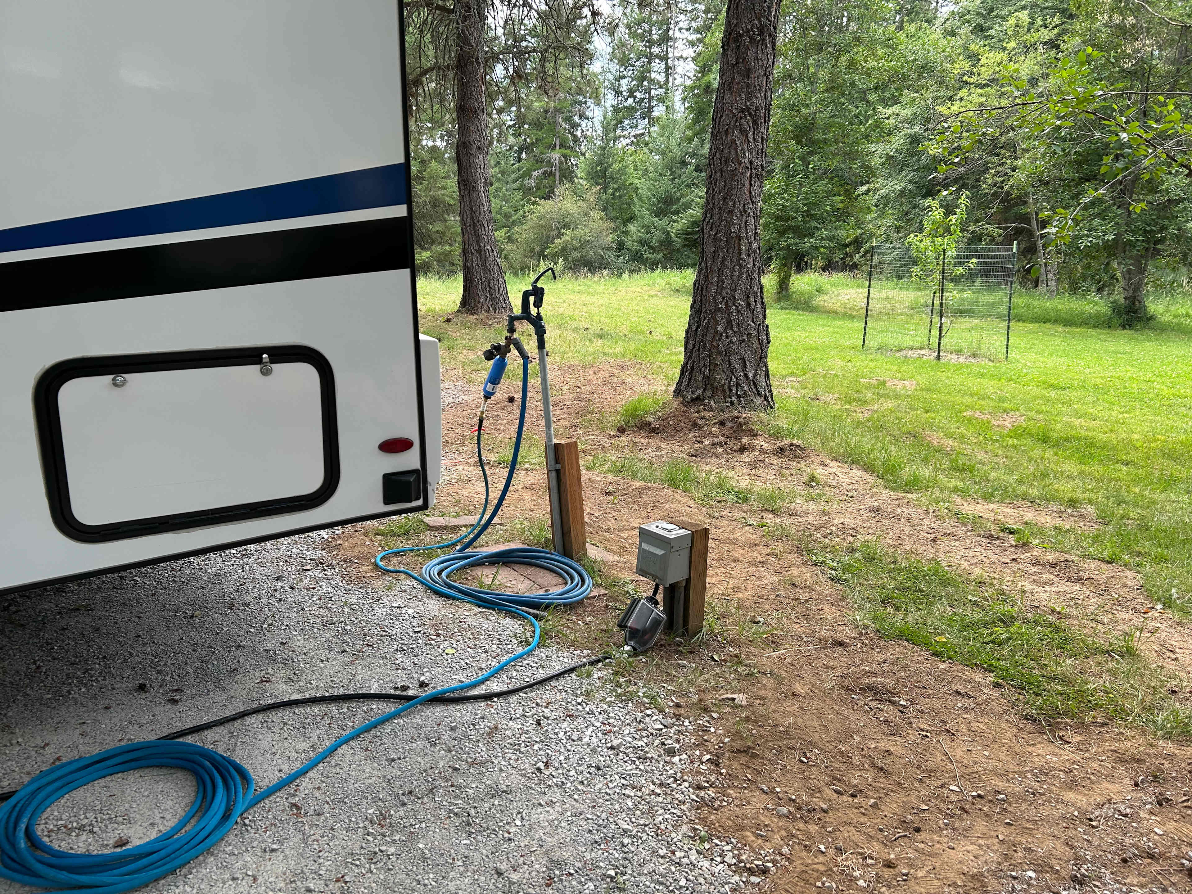 Water and electric hookups worked well