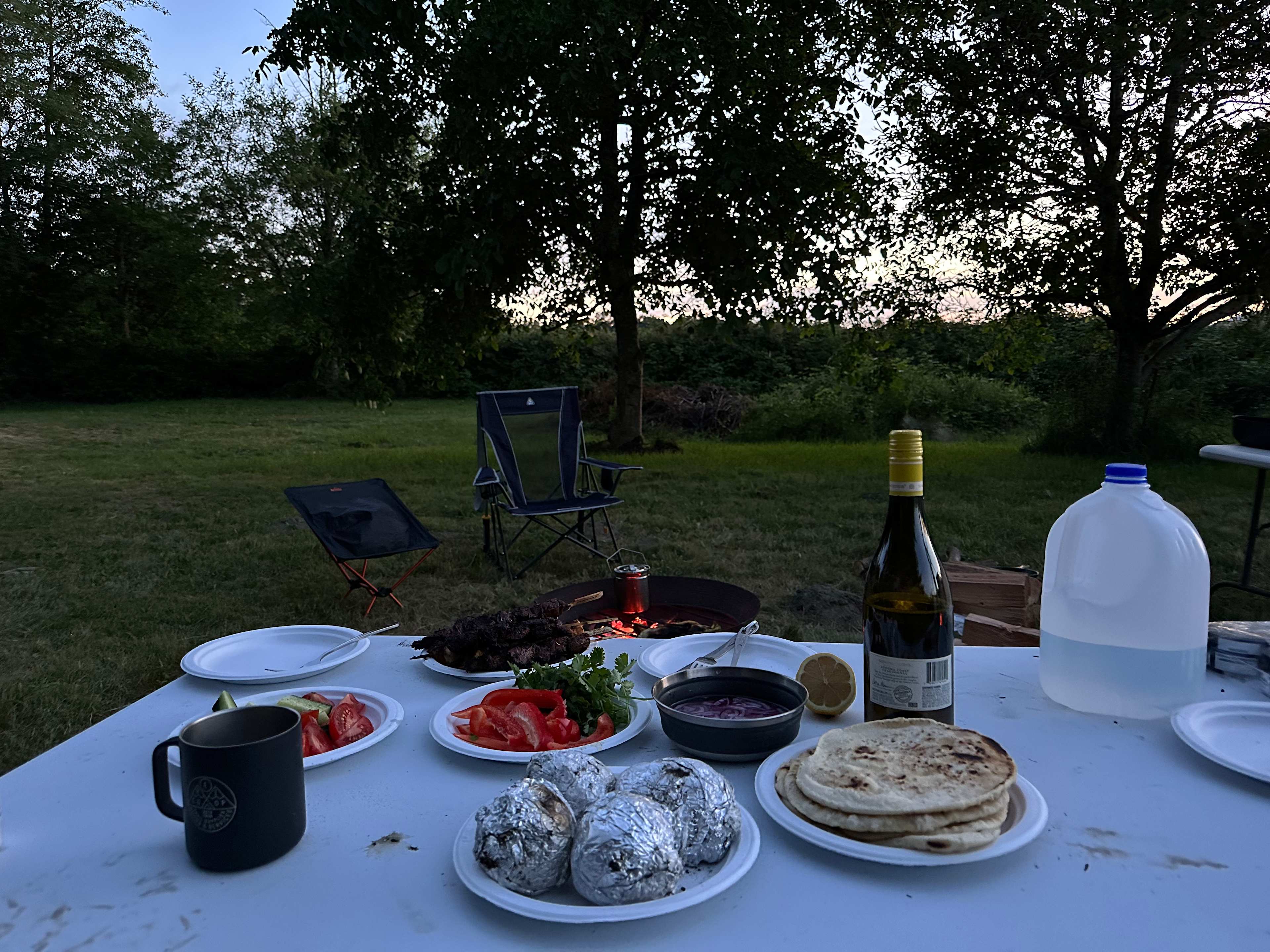 Skagit river camping and sauna